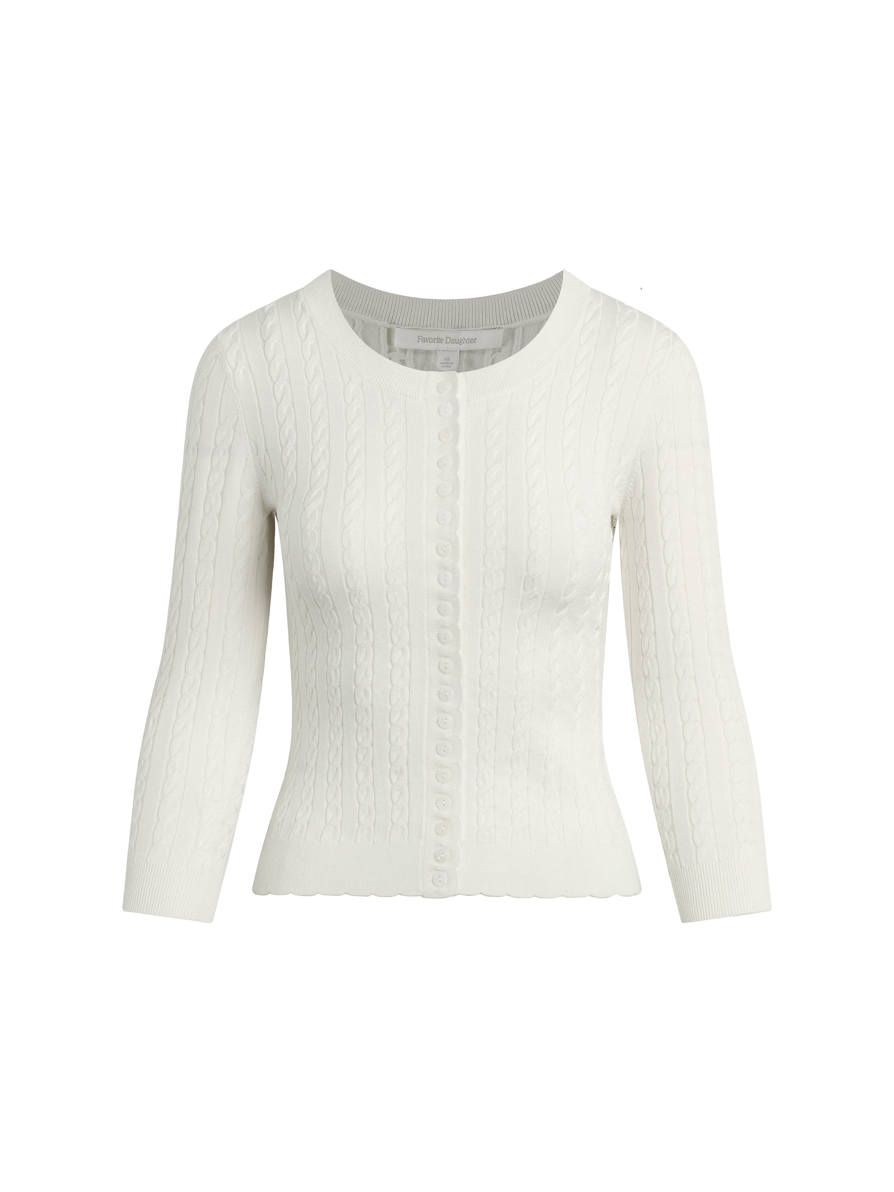 The Keepsake Cardigan - White-Favorite Daughter-Happy on Main