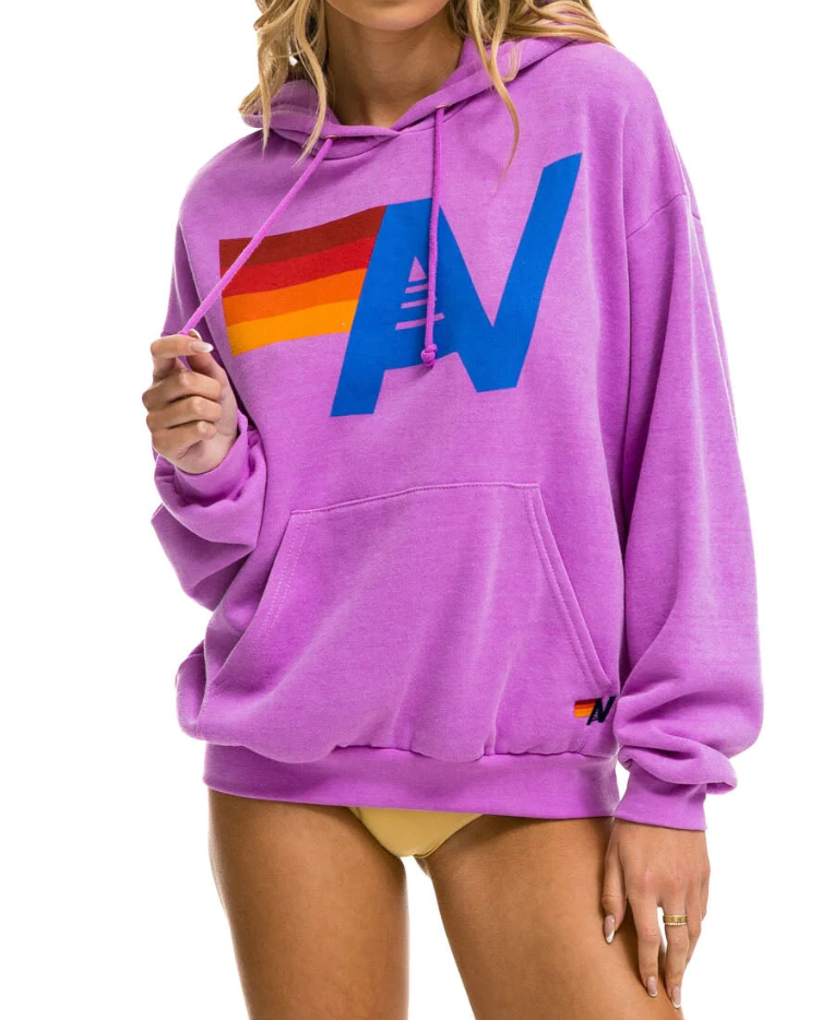 Logo Pullover Hoodie Relaxed-Athleisure-Happy on Main