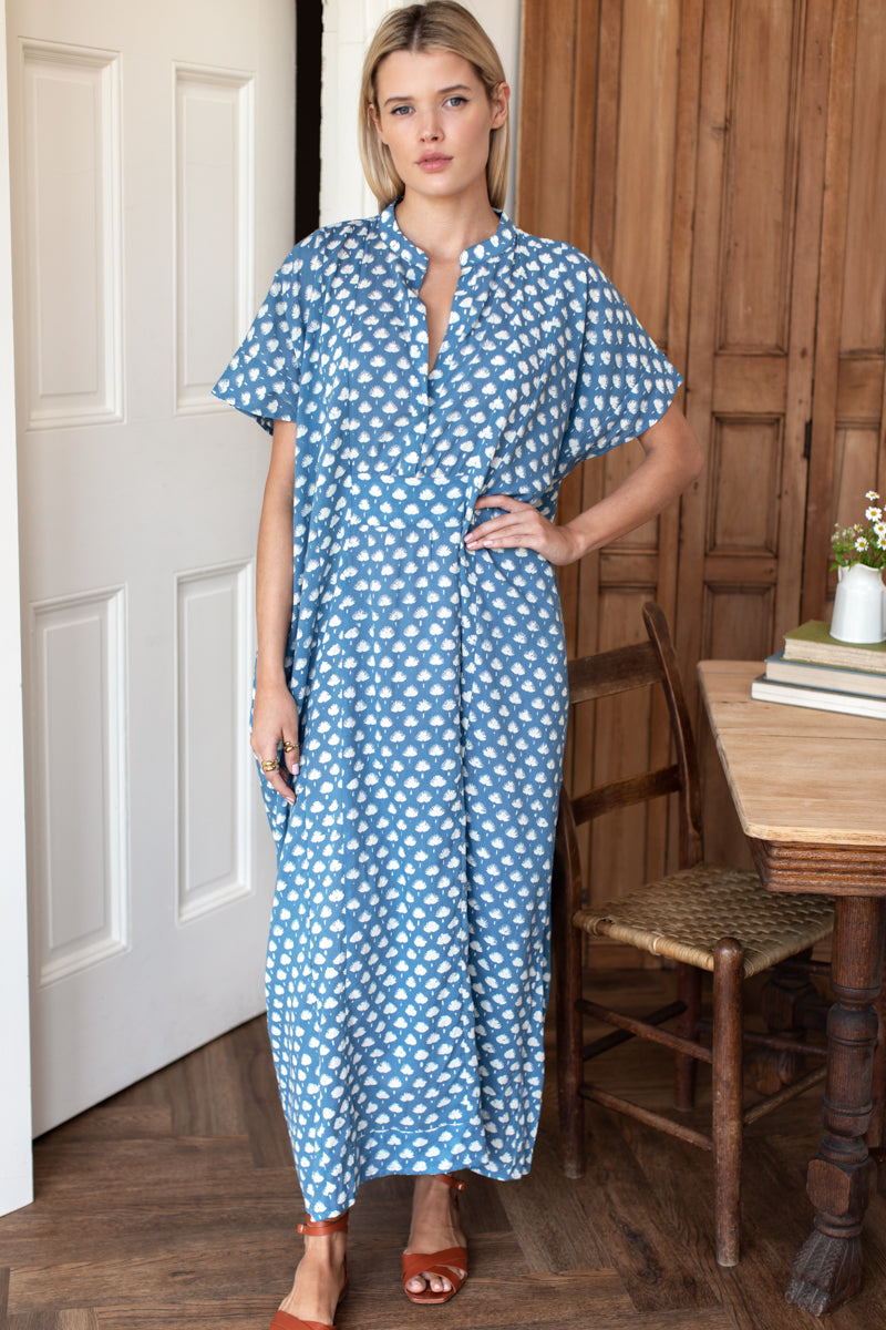 Emerson Caftan - Cleo Azure Organic-Emerson Fry-Happy on Main