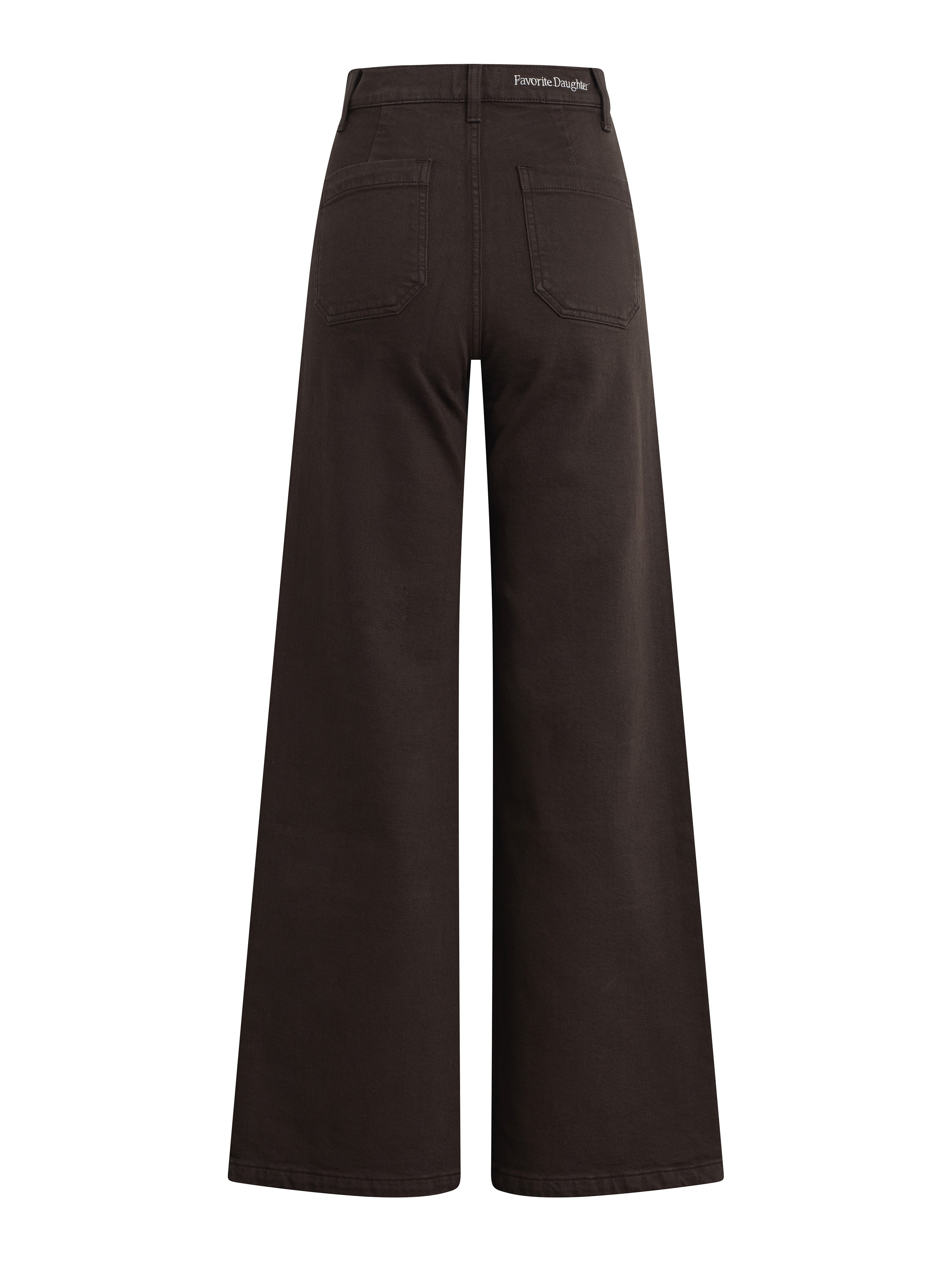 The Mischa Wide Leg Ankle - Espresso-Favorite Daughter-Happy on Main