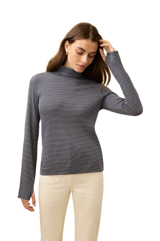 Feather Cloud Layering T Neck - Cream Eclipse-Faherty-Happy on Main