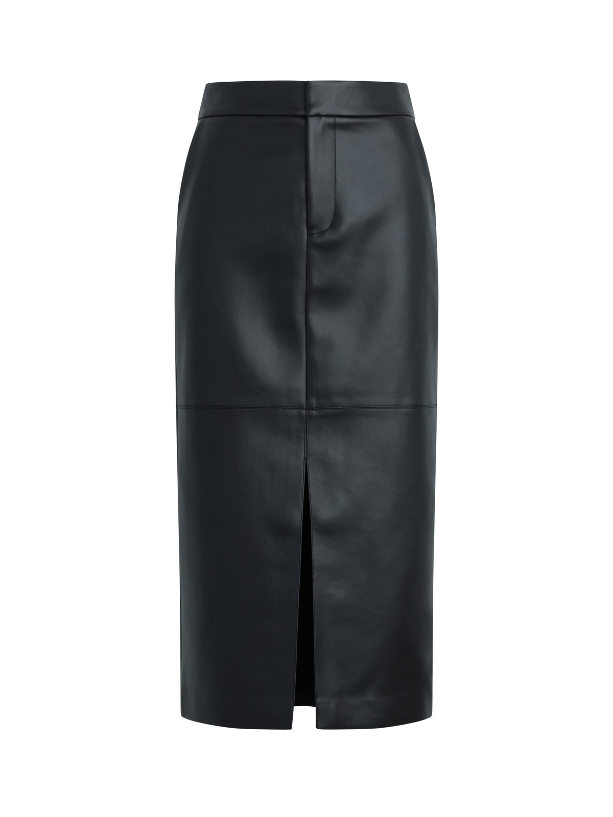 The Vegan Leather Meyer Skirt - Black-Favorite Daughter-Happy on Main