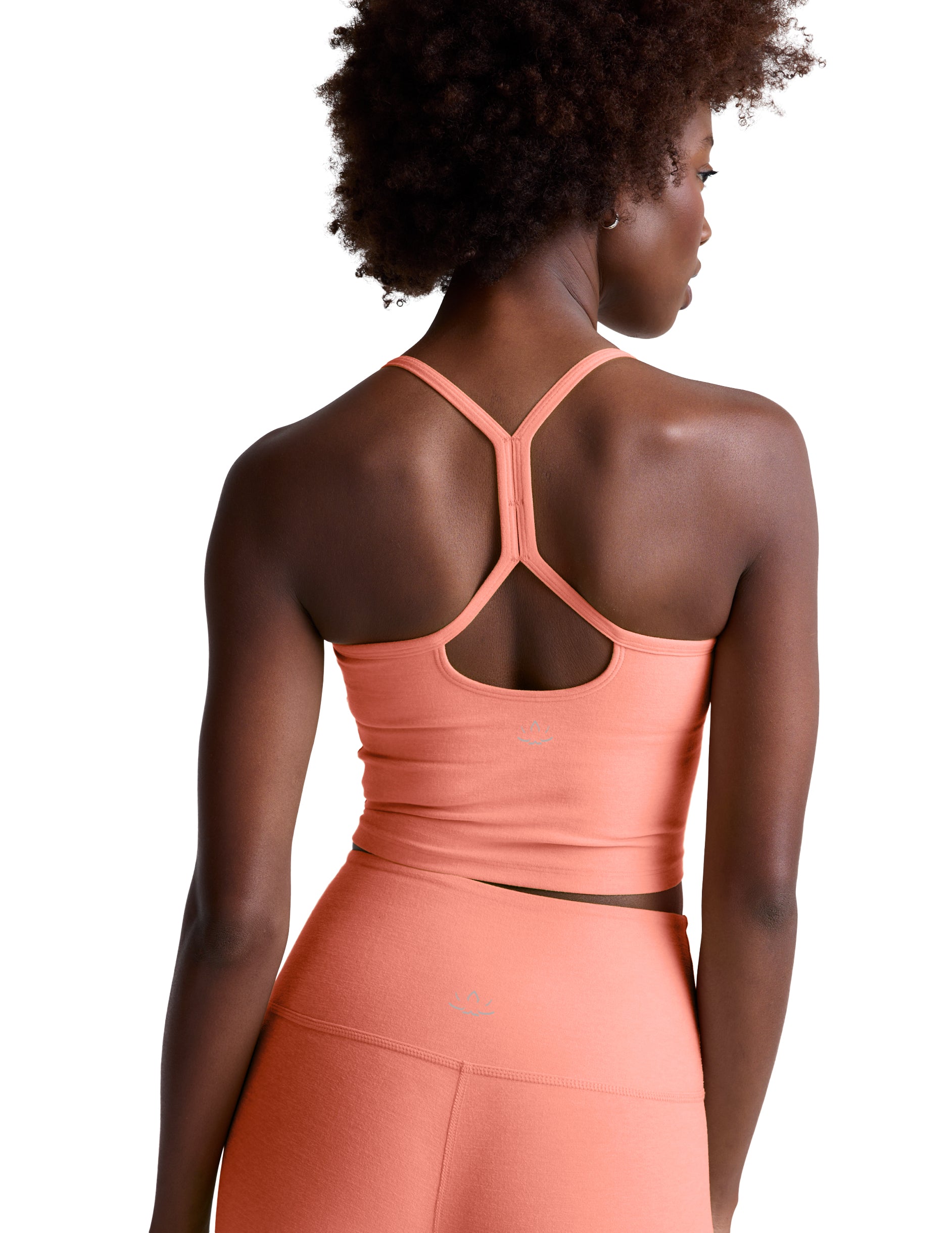 Spacedye Slim Racerback Cropped Tank - Dreamsicle Heather-Beyond Yoga-Happy on Main