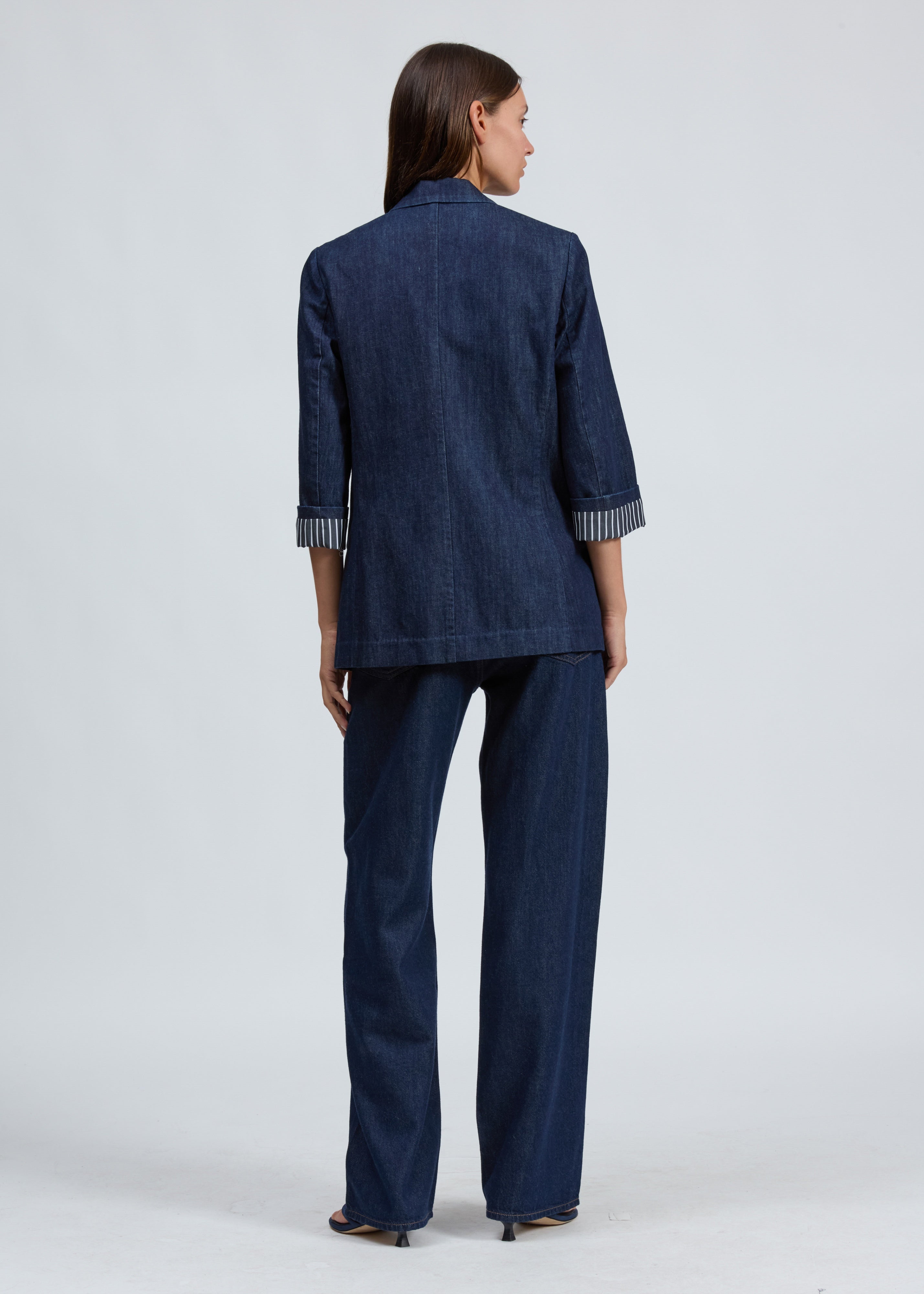 Jennie Denim Blazer - Indigo-Rag & Bone-Happy on Main