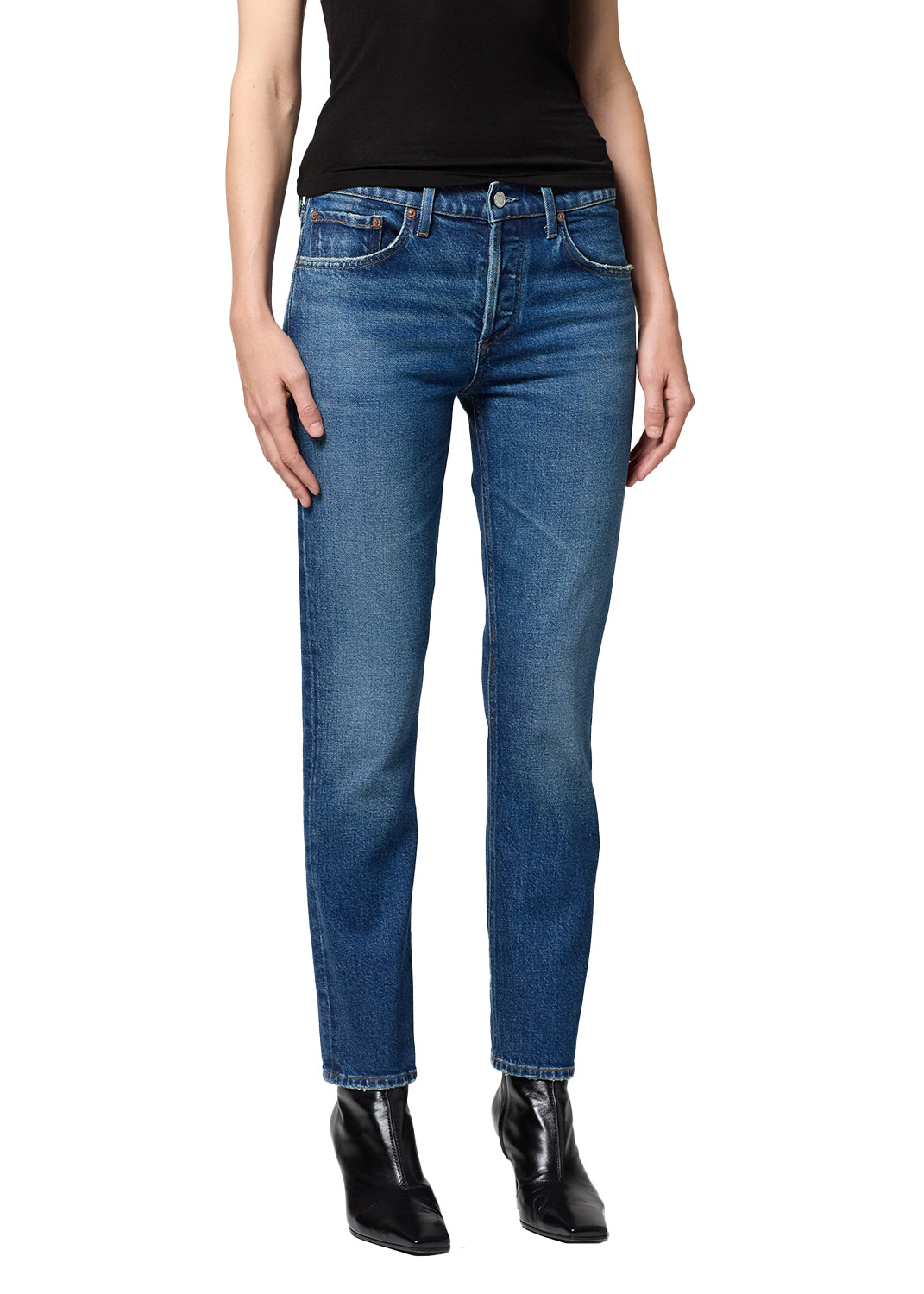 Cocktail Ankle Jean in Outline-AGOLDE-Happy on Main