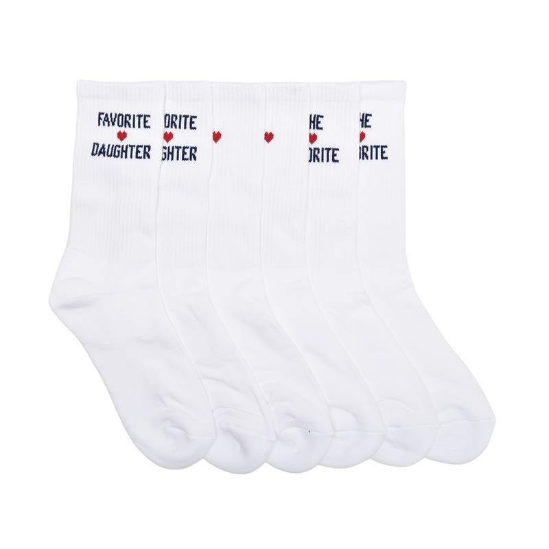 The FD Heart Sock Box Set - White-Favorite Daughter-Happy on Main