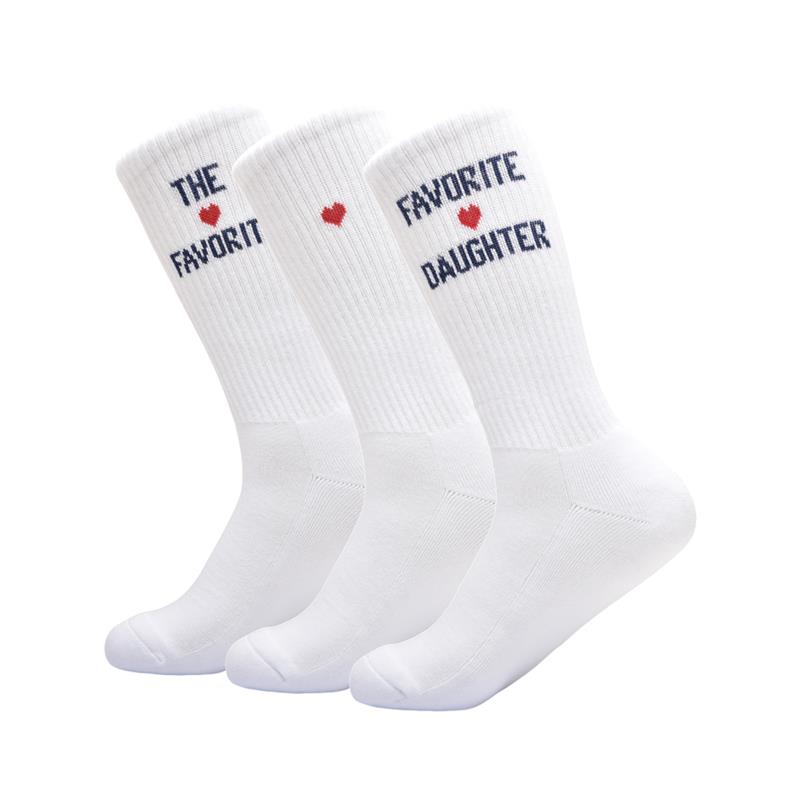 The FD Heart Sock Box Set - White-Favorite Daughter-Happy on Main