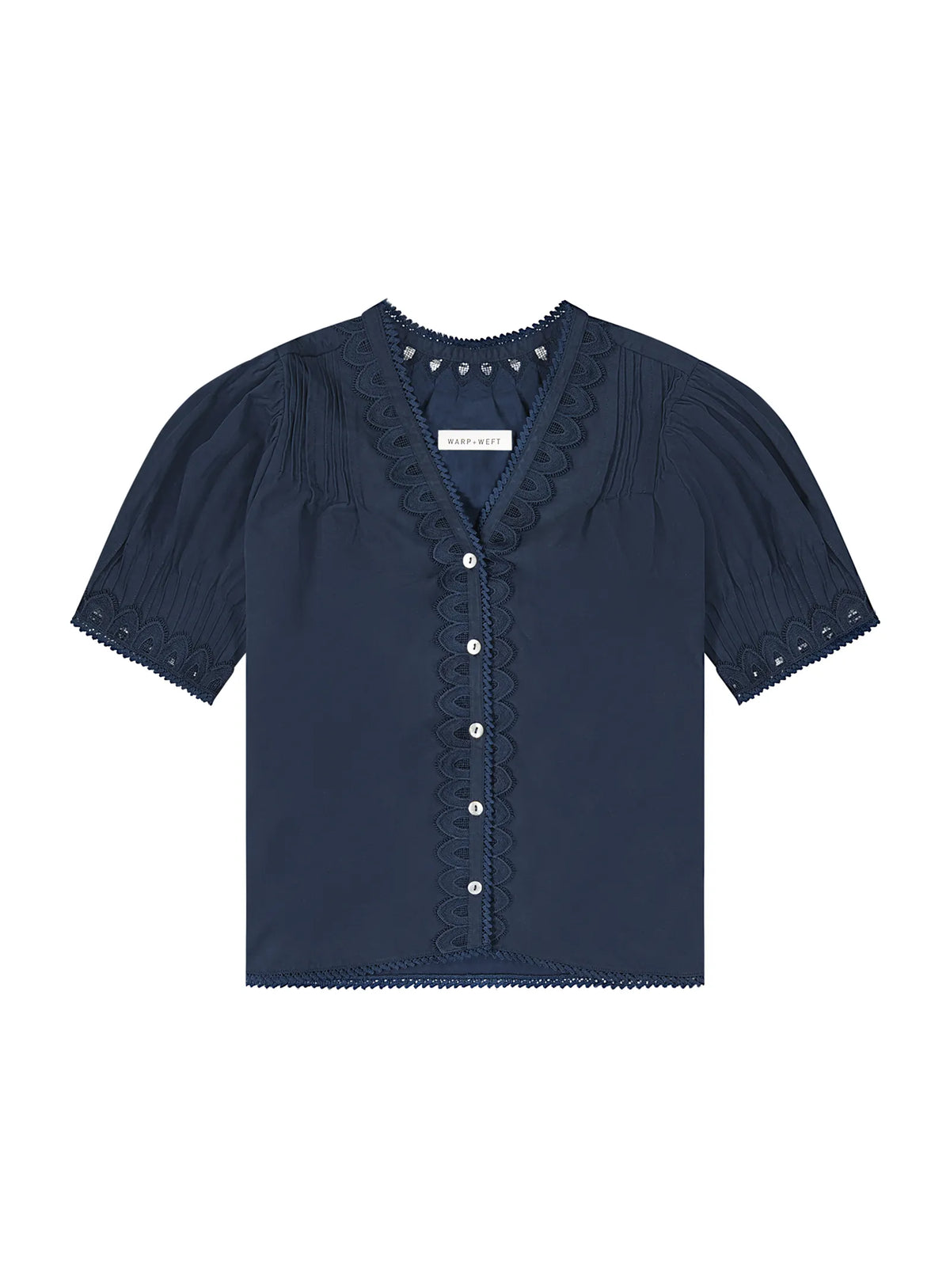 Lonestar Peasant Top - Navy-DL1961-Happy on Main