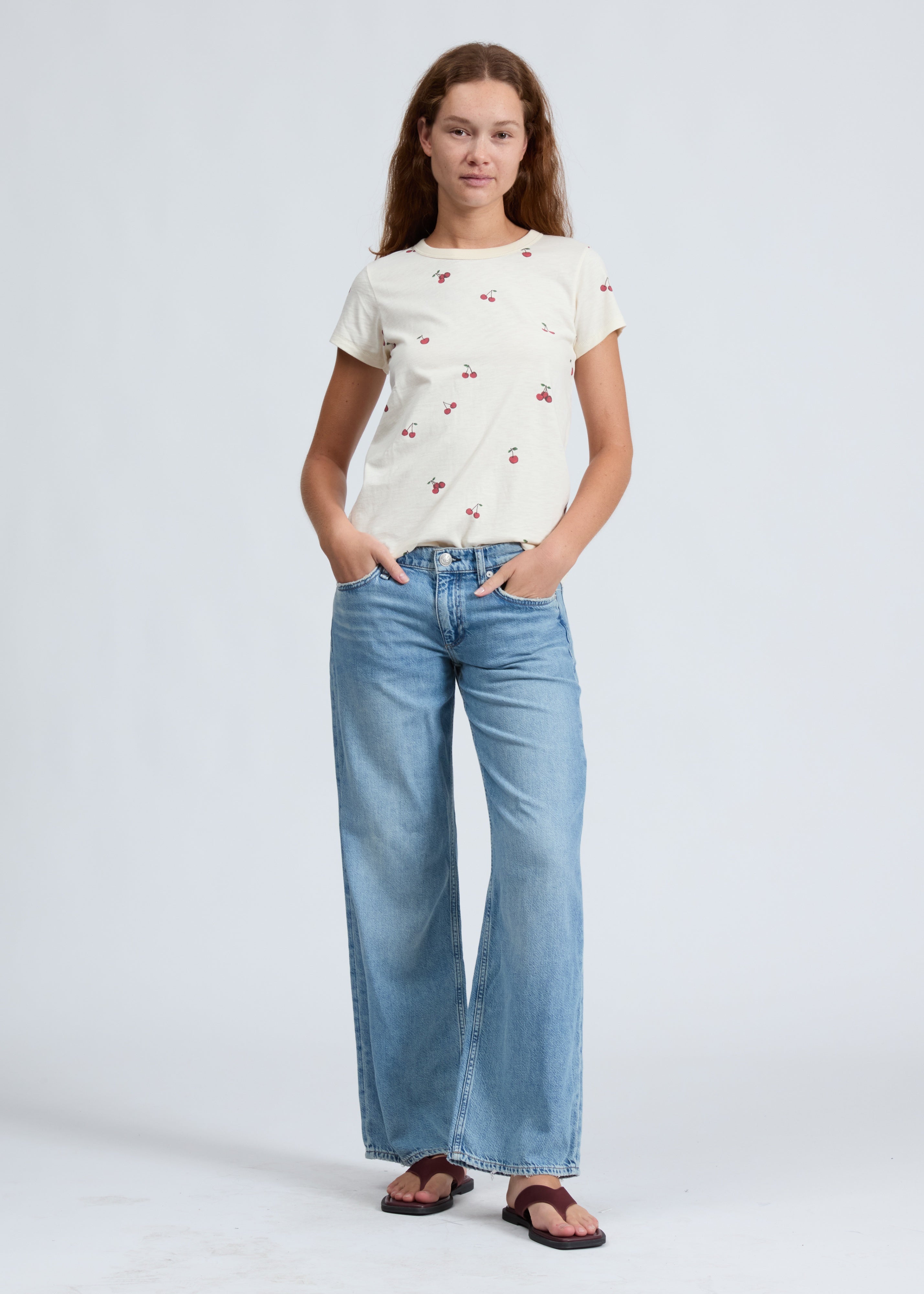 All Over Cherry Tee - Whtmt-Rag & Bone-Happy on Main