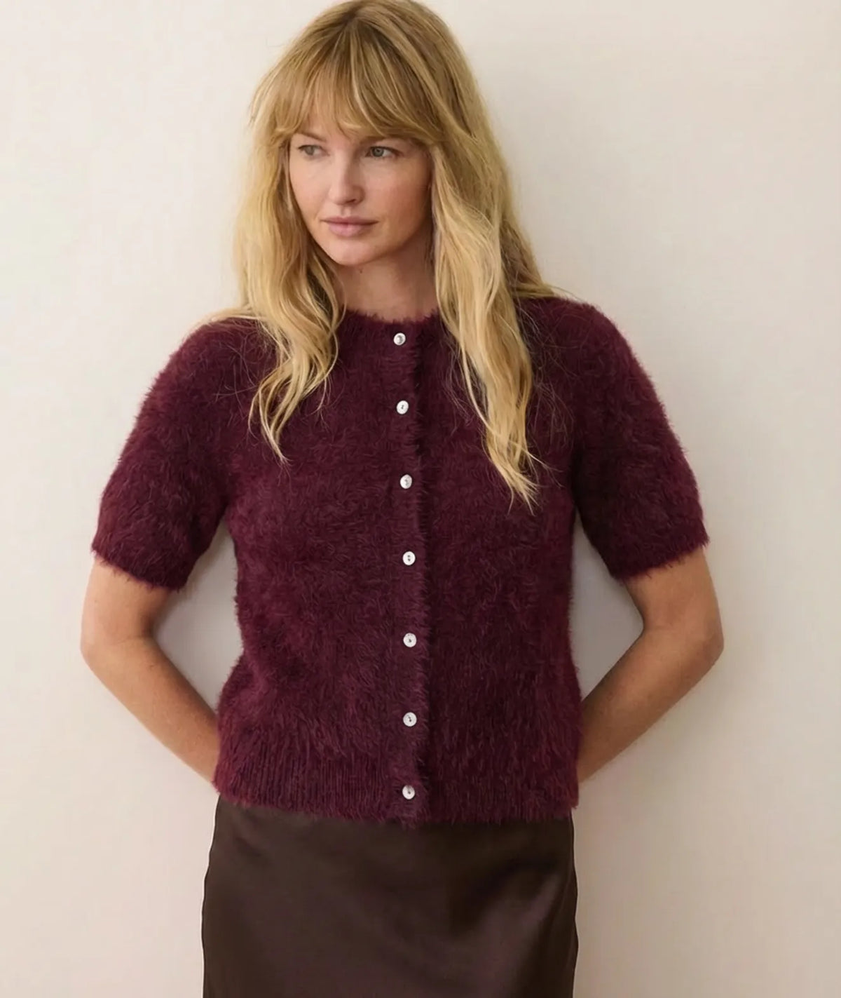 Suri Alpaca Cardigan - Cabernet-Marine Layer-Happy on Main