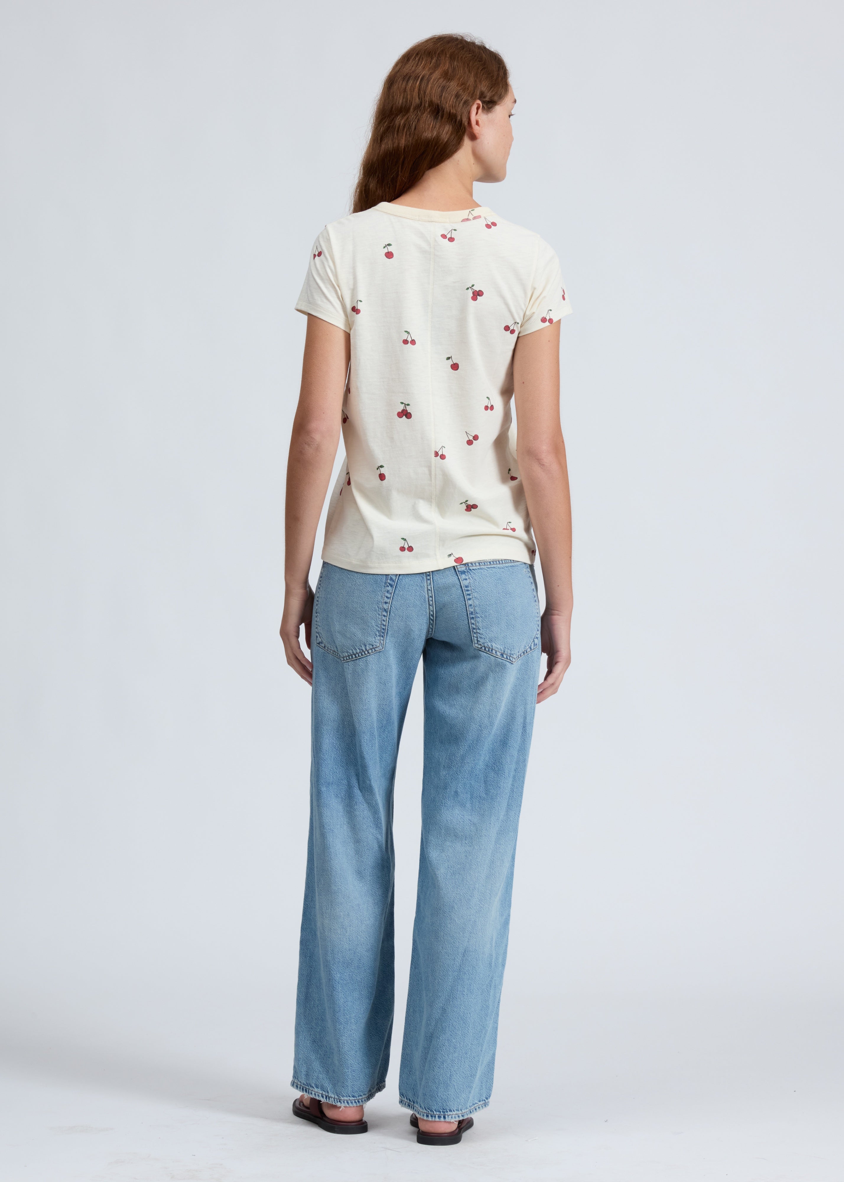 All Over Cherry Tee - Whtmt-Rag & Bone-Happy on Main