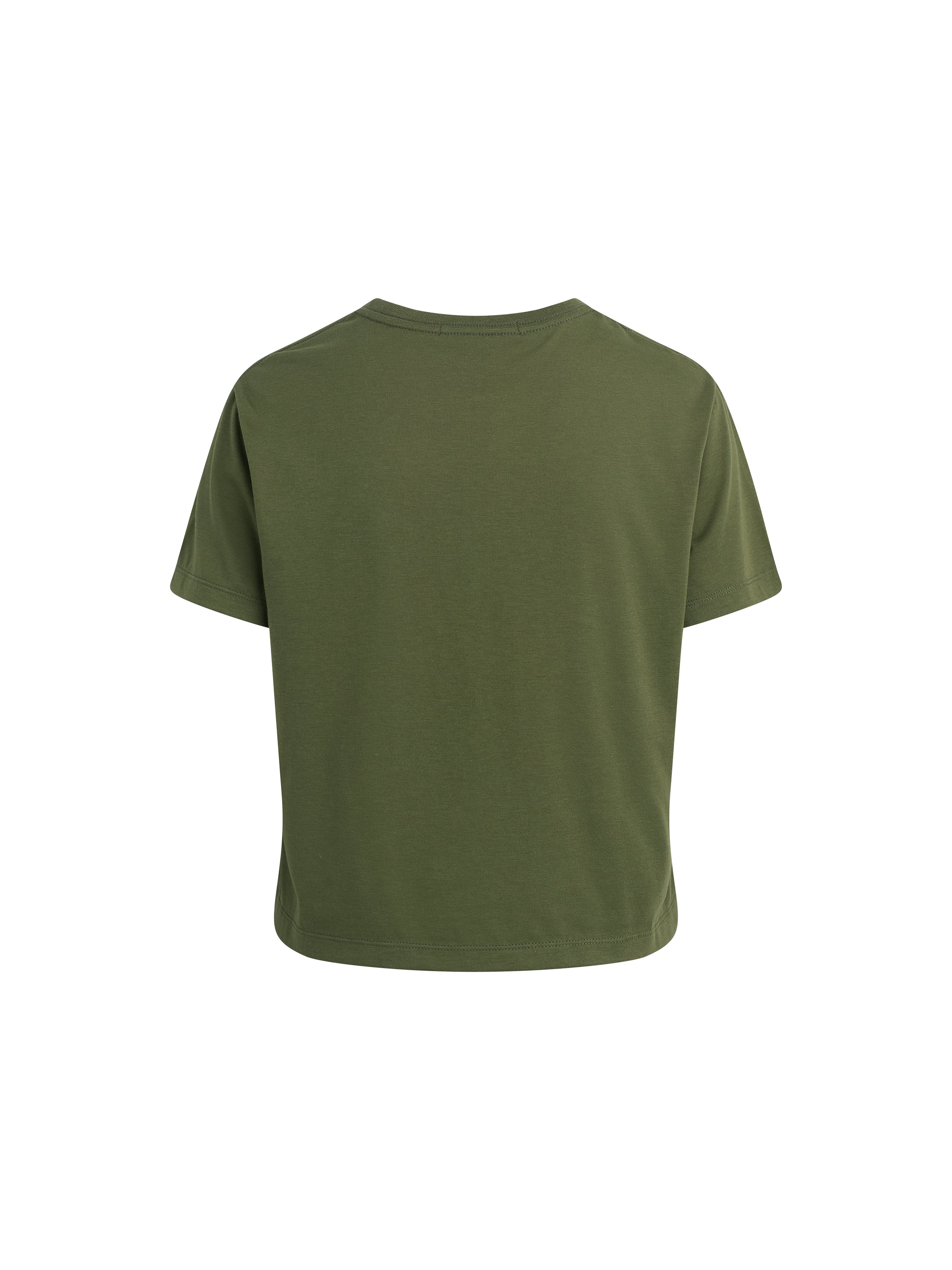 Favorite Daughter Cropped Collegiate Tee - Smoketree/Gardenia-Favorite Daughter-Happy on Main
