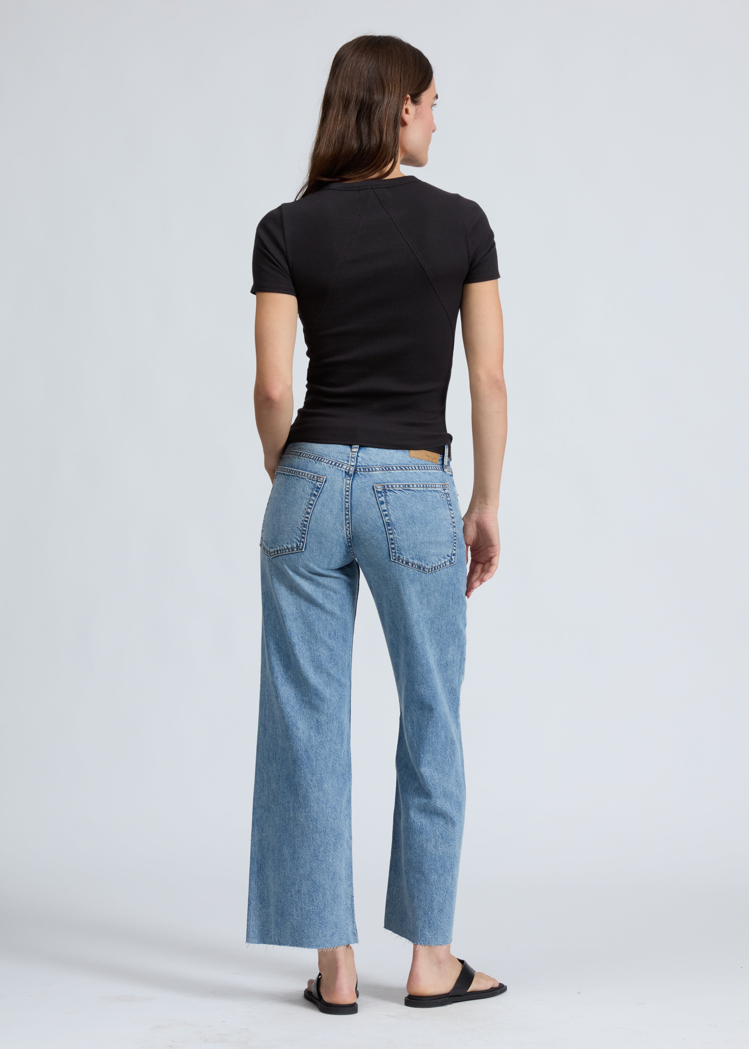 The Essential Rib SS Crew - Black-Rag & Bone-Happy on Main