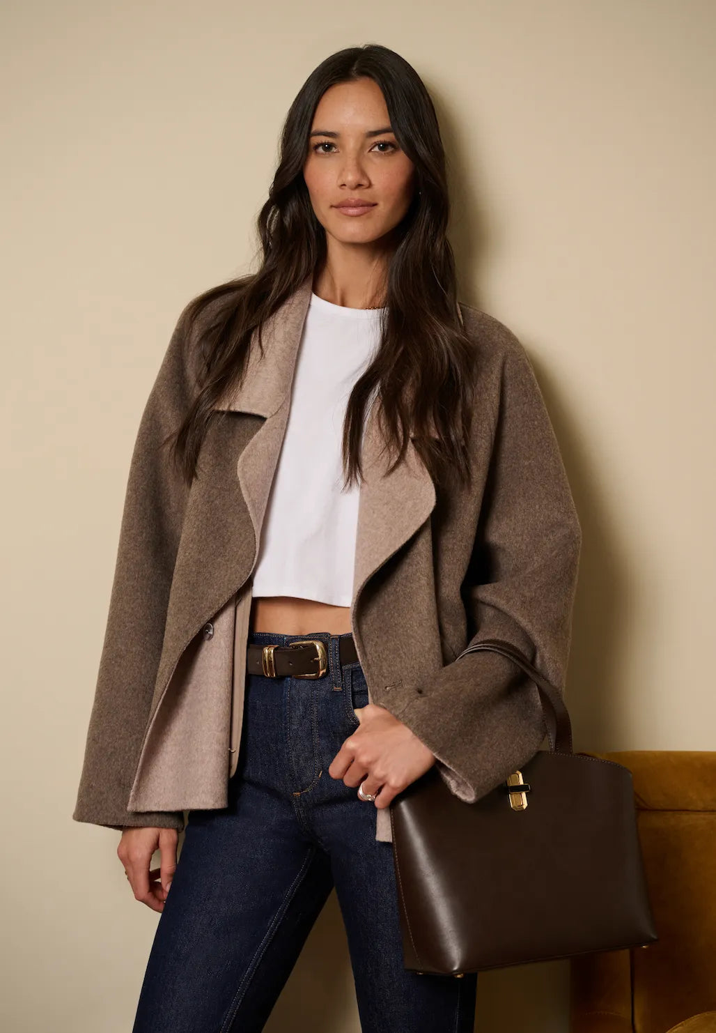 The Cameron Coat - Ganache Houndstooth-Favorite Daughter-Happy on Main