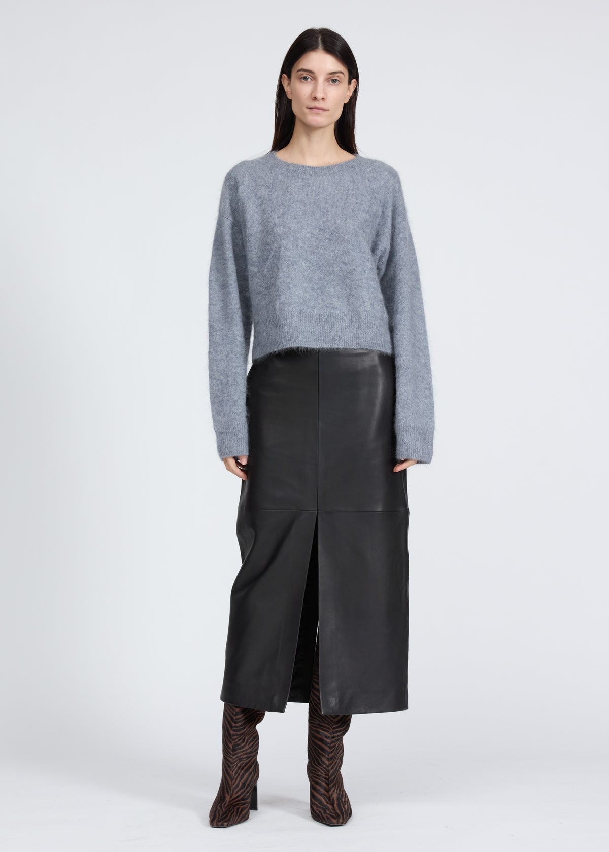 Jada Brushed Cashmere Crew - Heather Grey-Rag & Bone-Happy on Main