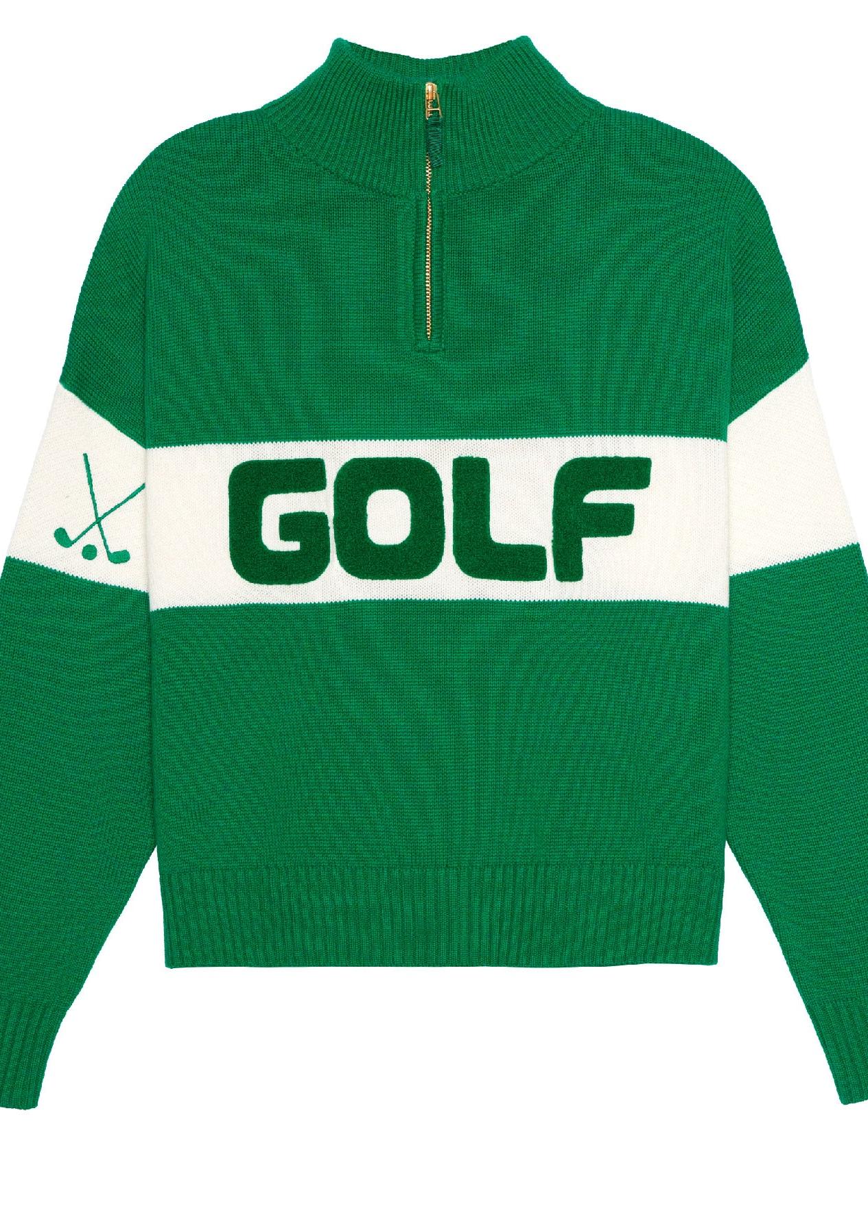 Madison Quarterzip Sweater - Golf Colorblocked-Ellsworth & Ivey-Happy on Main