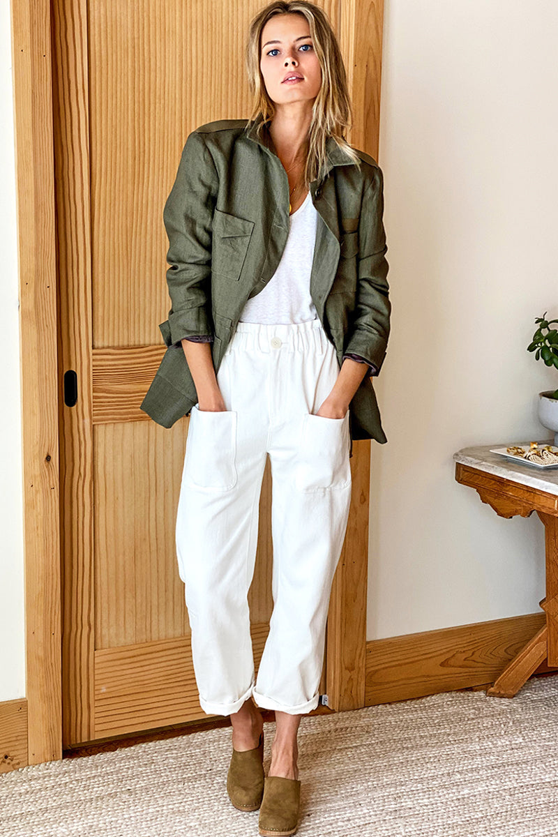 Little Army Jacket - Linen-Emerson Fry-Happy on Main