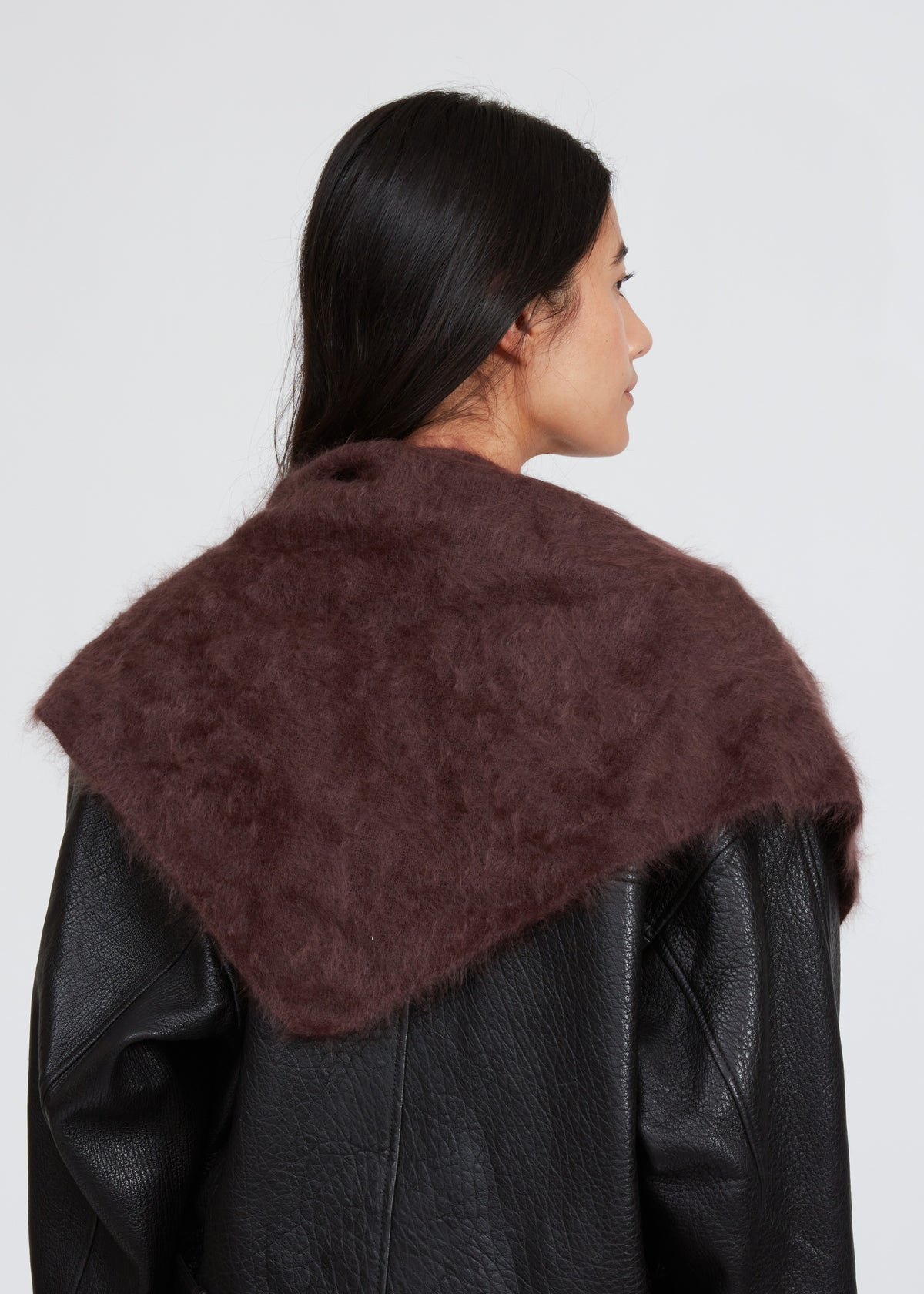 Jada Brushed Cashmere Bandana Scarf - Dark Brown-Rag & Bone-Happy on Main