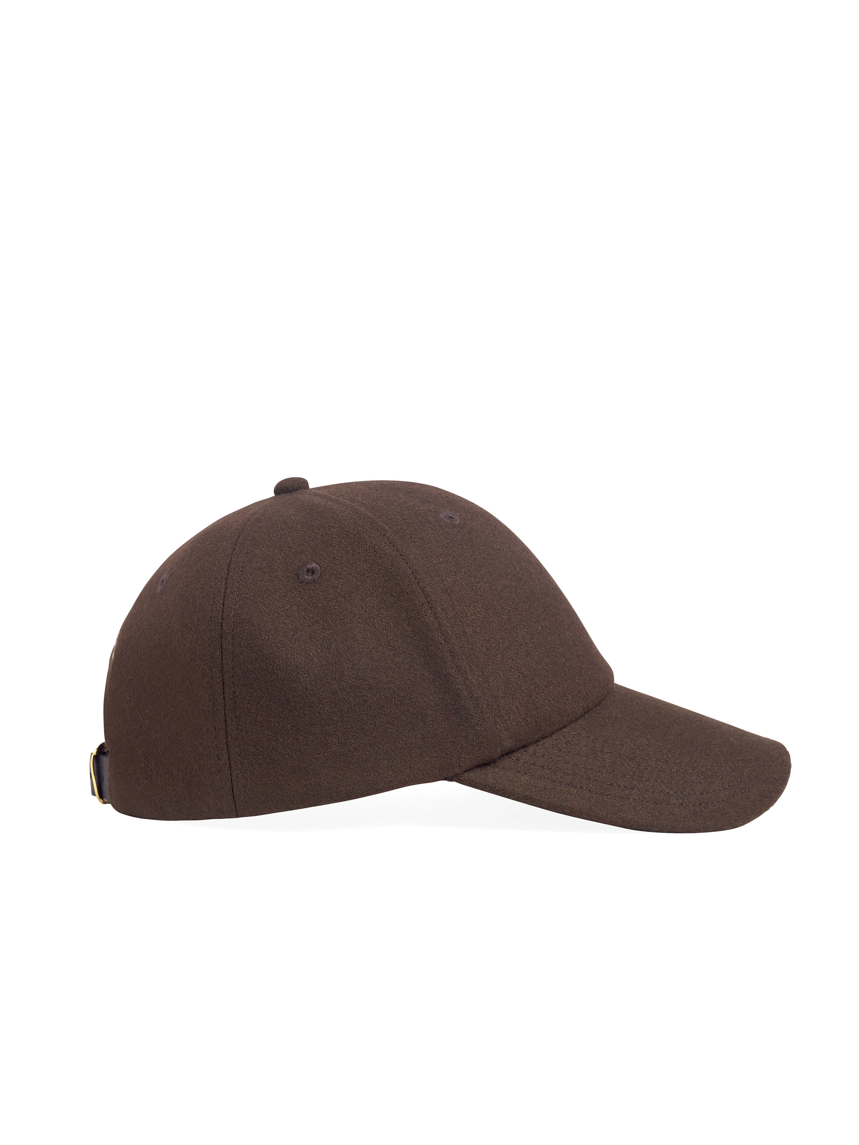 Wool Baseball Cap With Leather Strap-Misc Accessories-Happy on Main