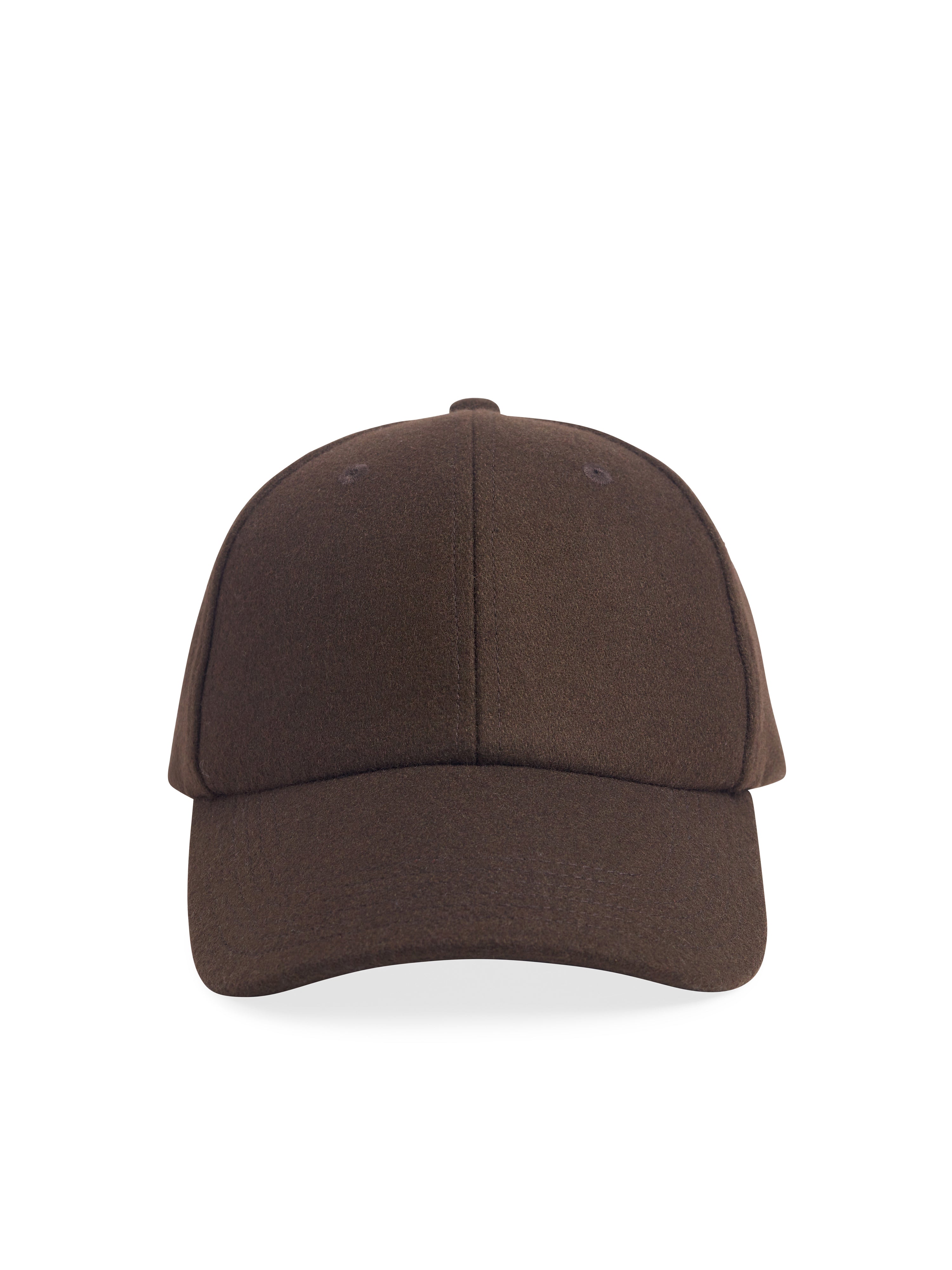 Wool Baseball Cap With Leather Strap-Misc Accessories-Happy on Main