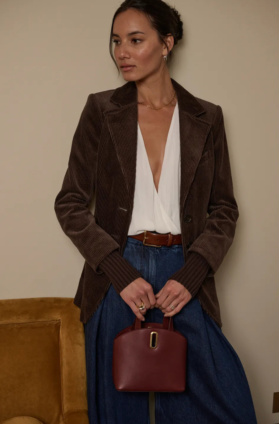The Cord City Blazer - Espresso-Favorite Daughter-Happy on Main