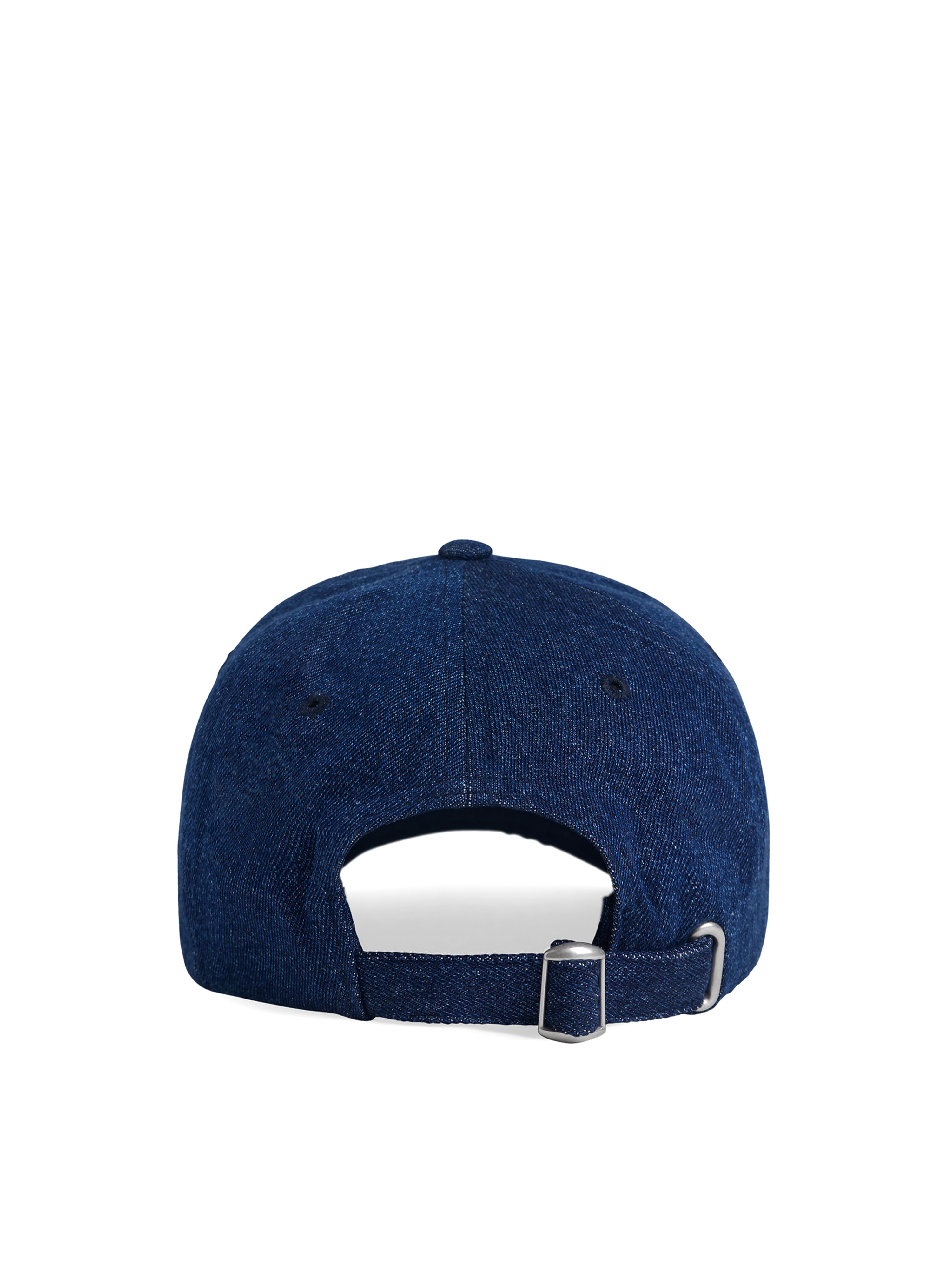 The Washed Denim Baseball Cap - Dark Wash-Favorite Daughter-Happy on Main