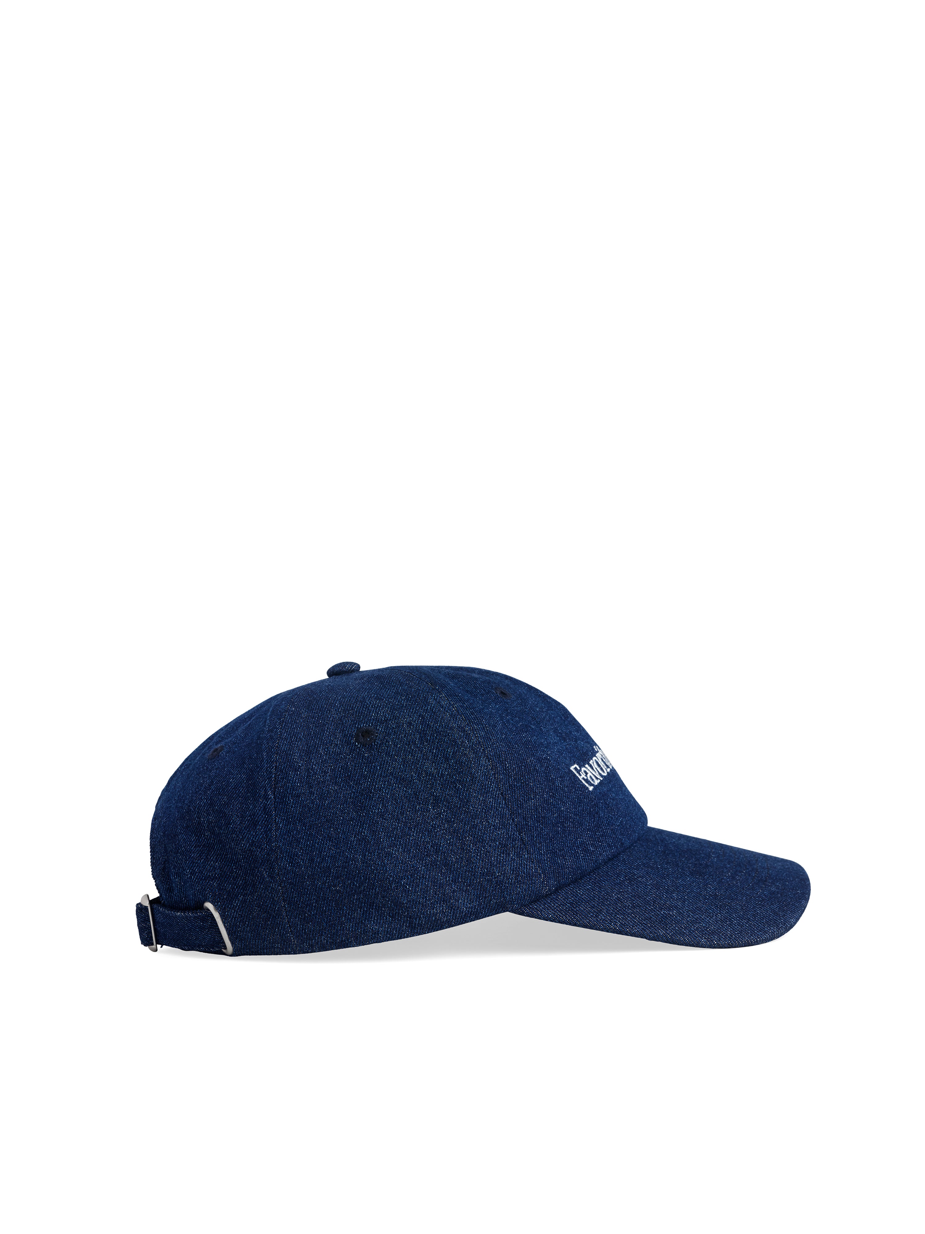 The Washed Denim Baseball Cap - Dark Wash-Favorite Daughter-Happy on Main