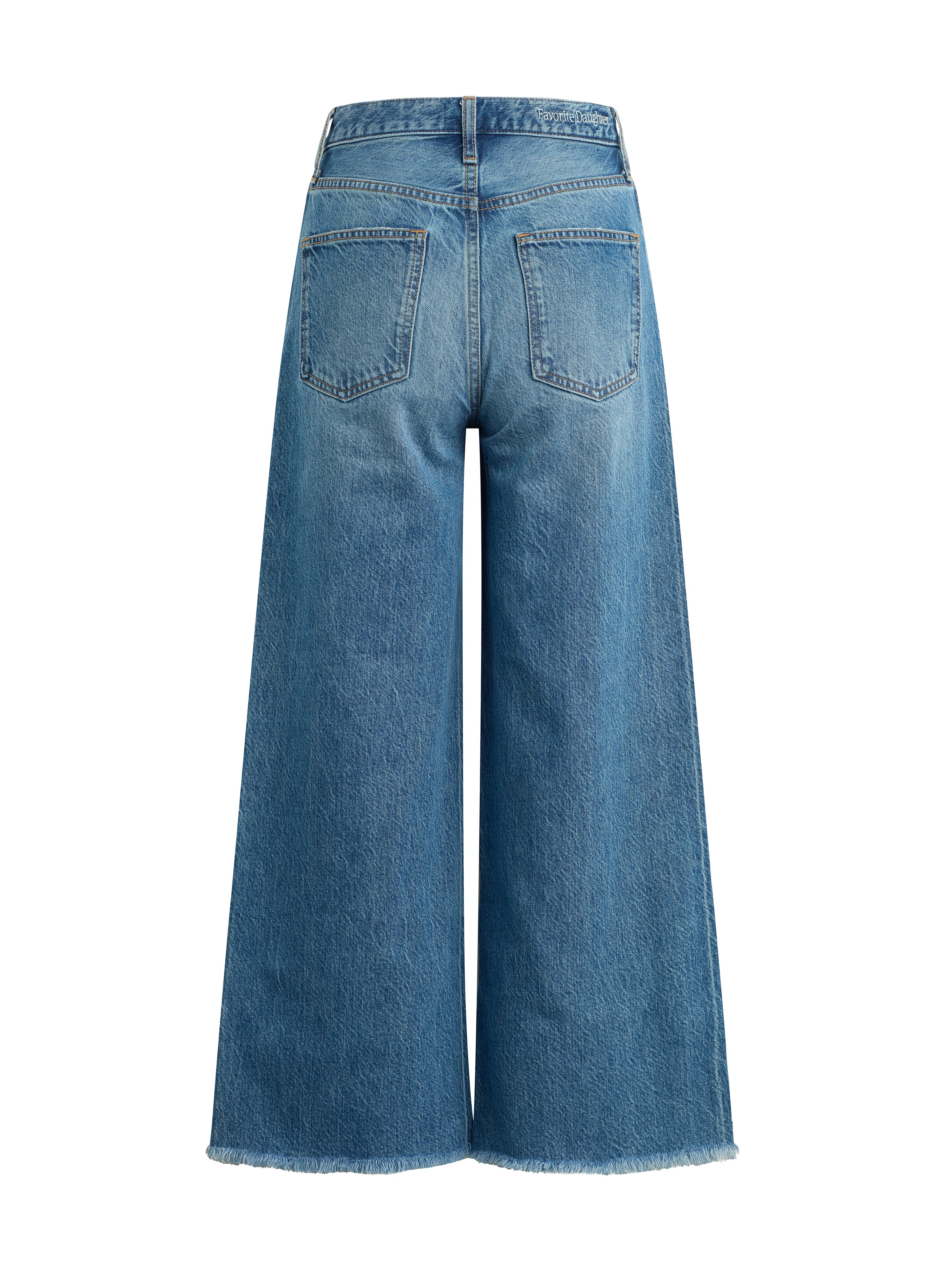 The Masha Super High Rise Wide Leg Crop - Cortez-Favorite Daughter-Happy on Main