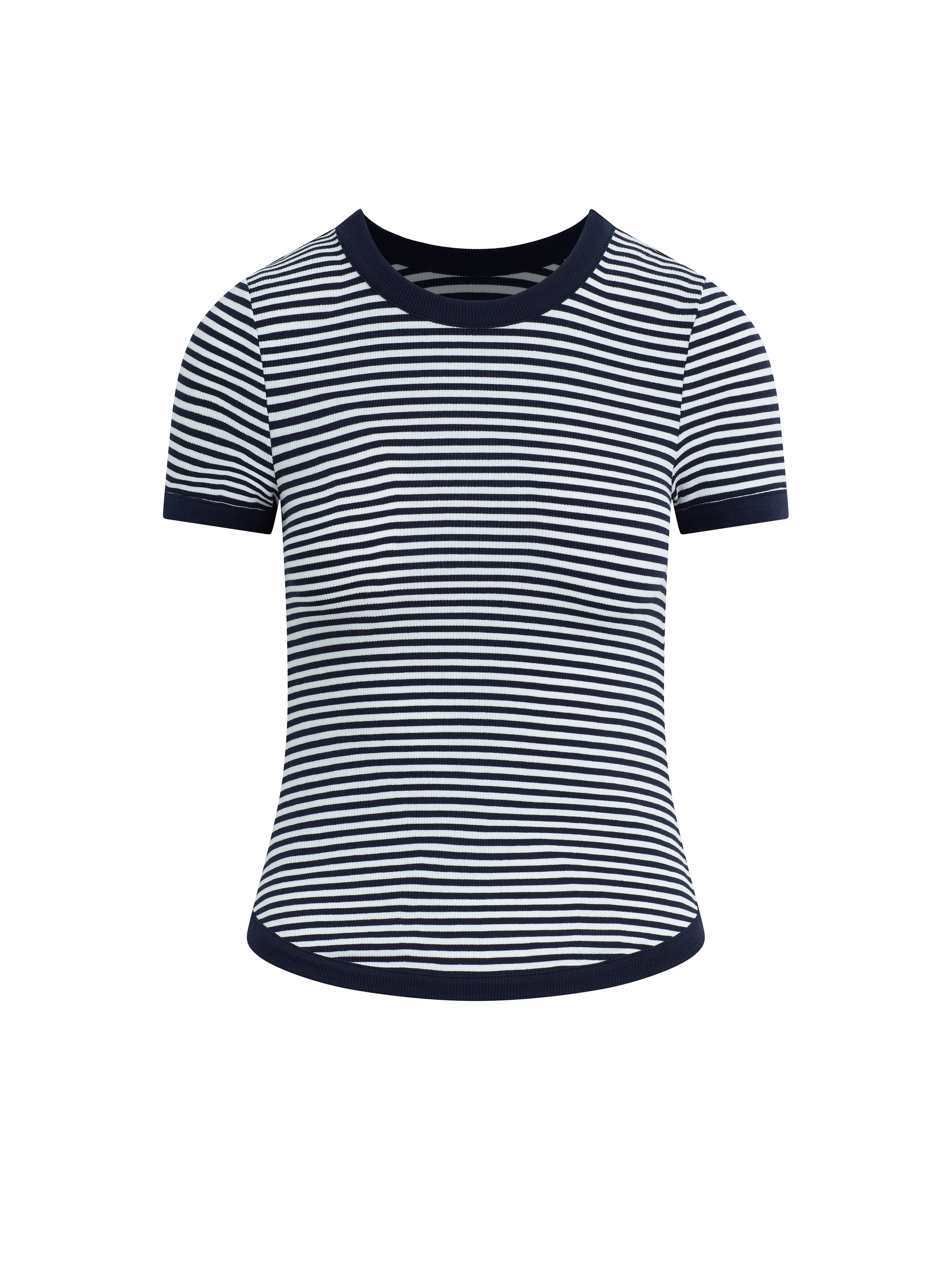 The Foundation Tee - Navy/White Stripe-Favorite Daughter-Happy on Main