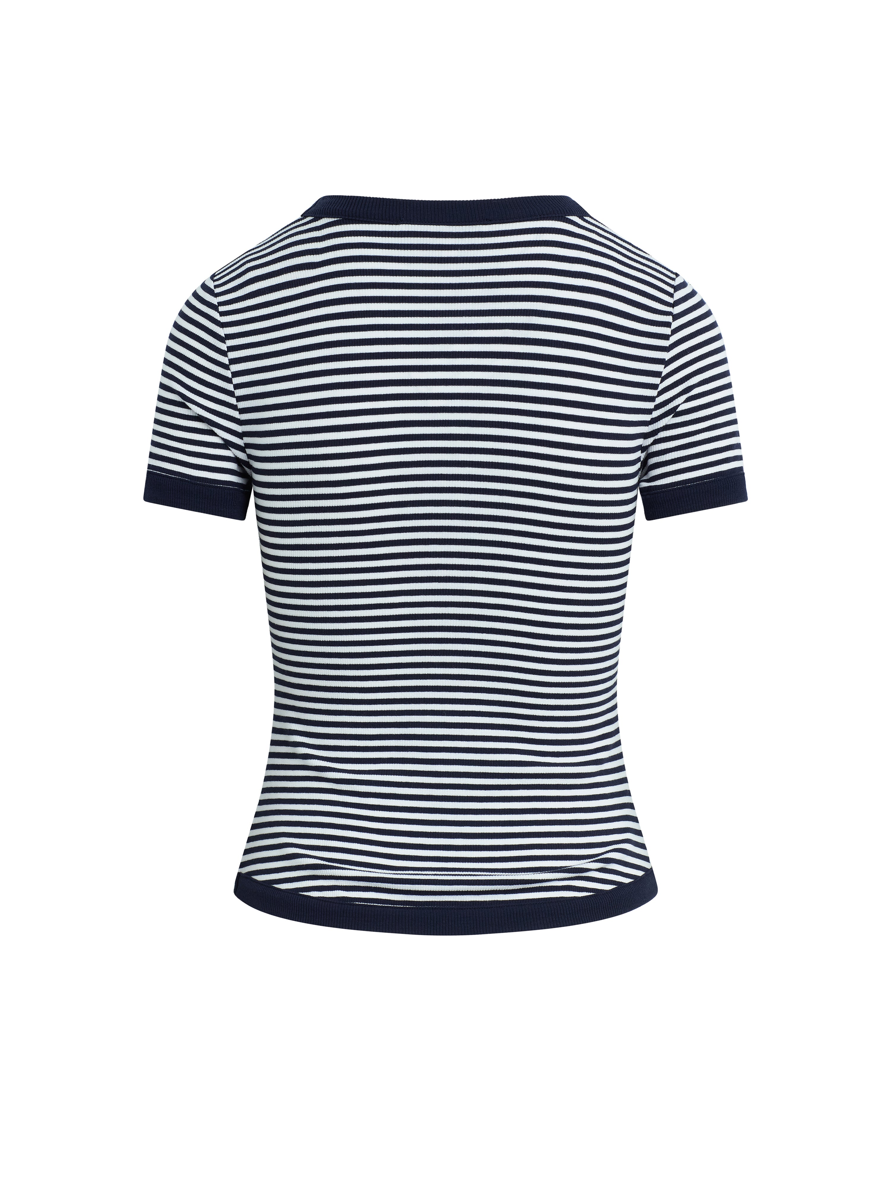 The Foundation Tee - Navy/White Stripe-Favorite Daughter-Happy on Main