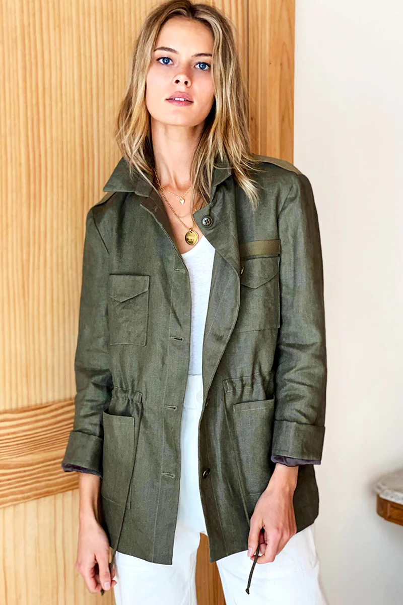 Little Army Jacket - Linen-Emerson Fry-Happy on Main