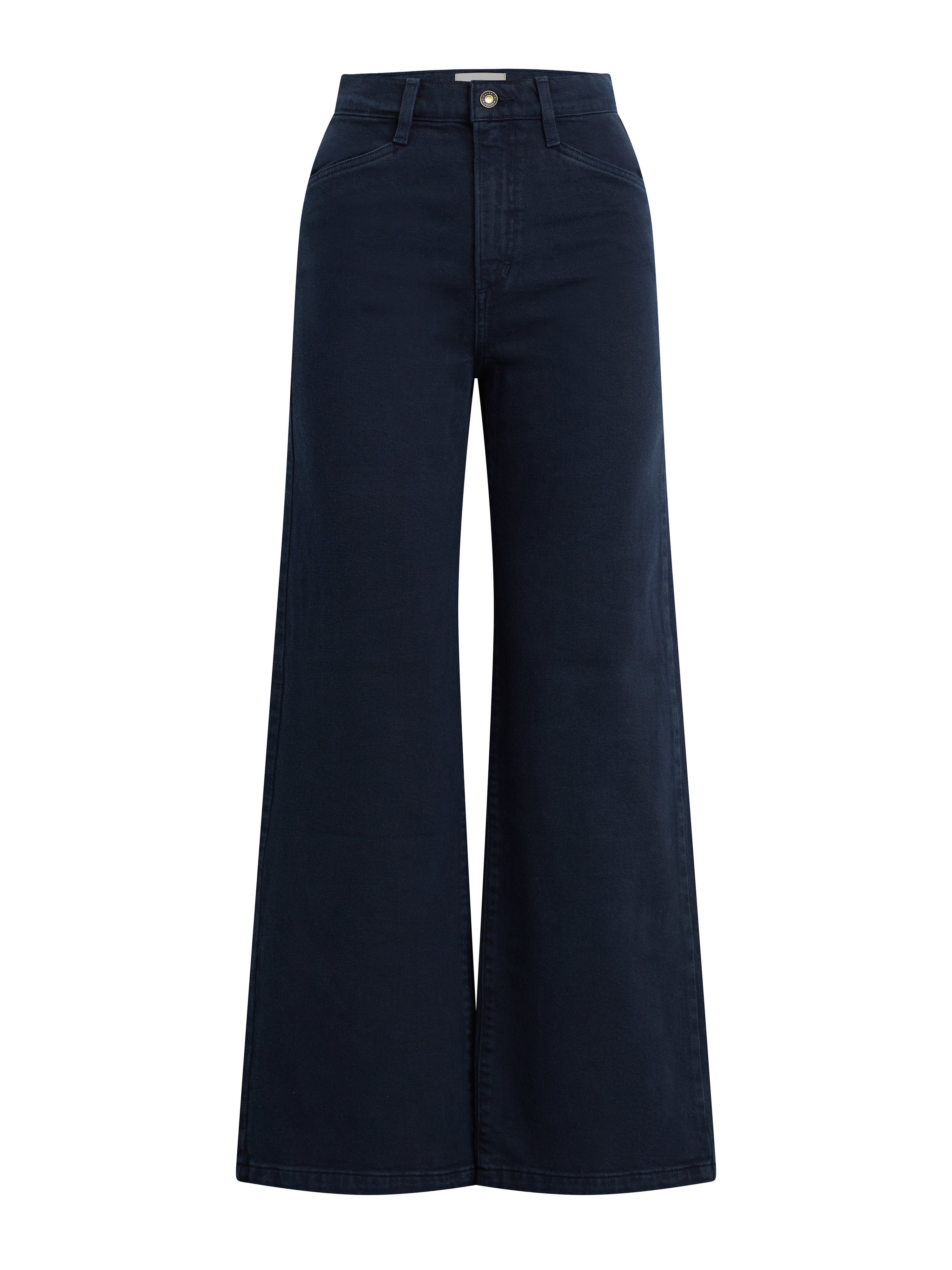 The Mischa Super High Rise Wide Leg Ankle - Navy-Favorite Daughter-Happy on Main