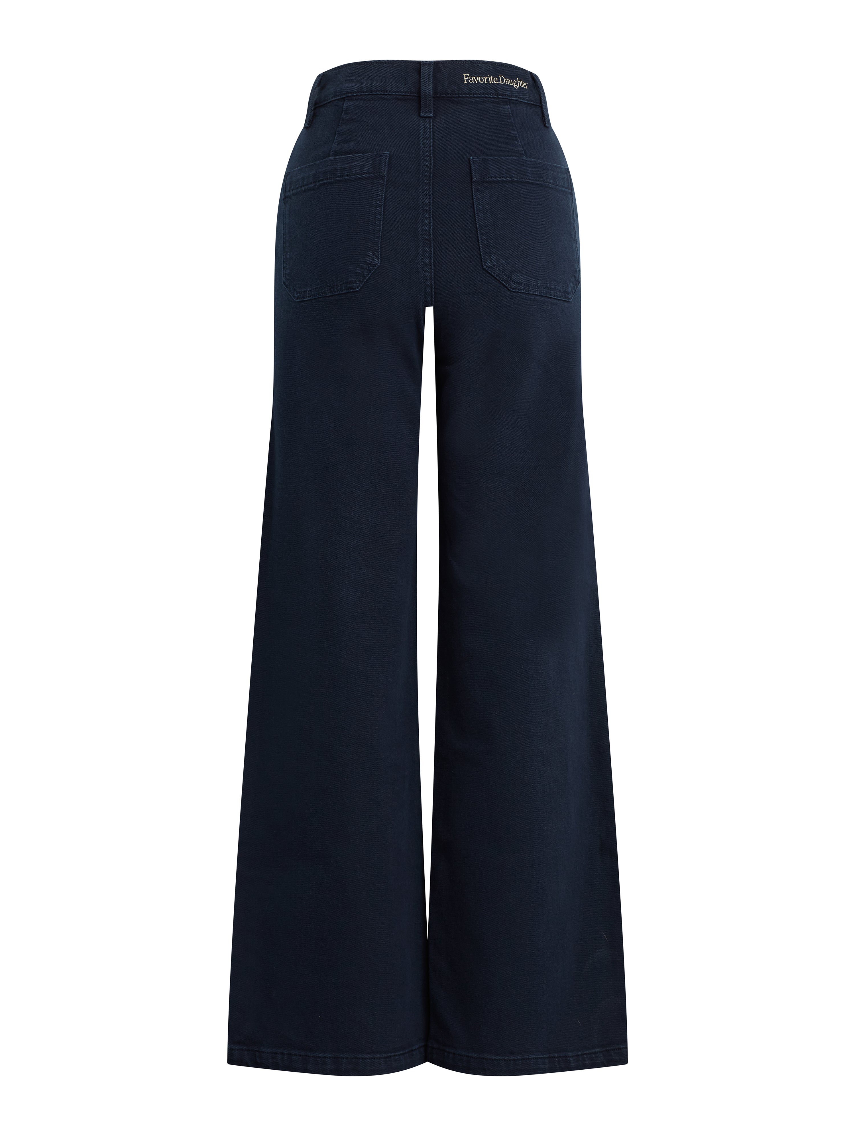 The Mischa Super High Rise Wide Leg Ankle - Navy-Favorite Daughter-Happy on Main