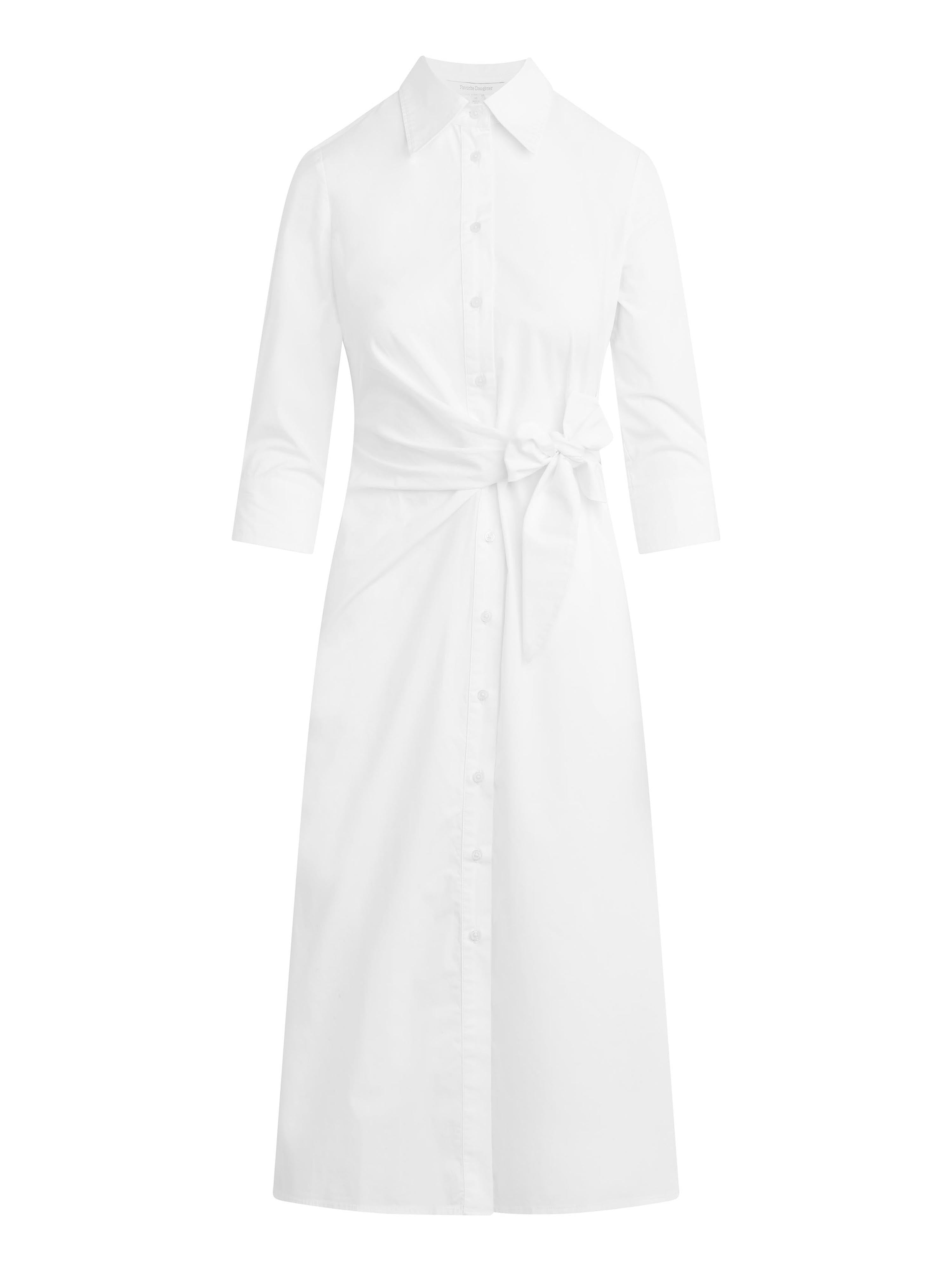 The Well Mannered Dress - White-Favorite Daughter-Happy on Main