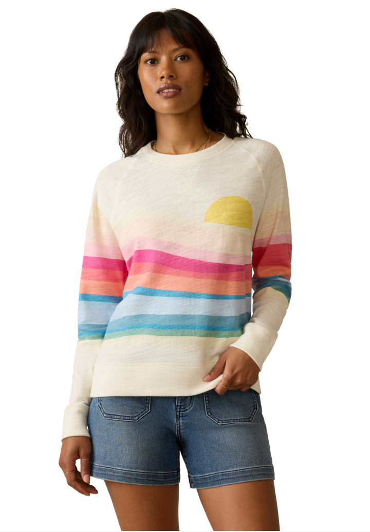 Sunwashed Slub Crewneck-Core Sweaters-Happy on Main