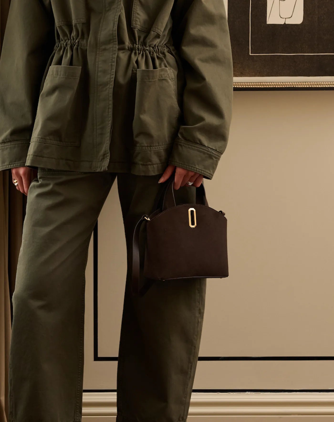 The Suede Heirloom Mini Tote - Chocolate-Favorite Daughter-Happy on Main