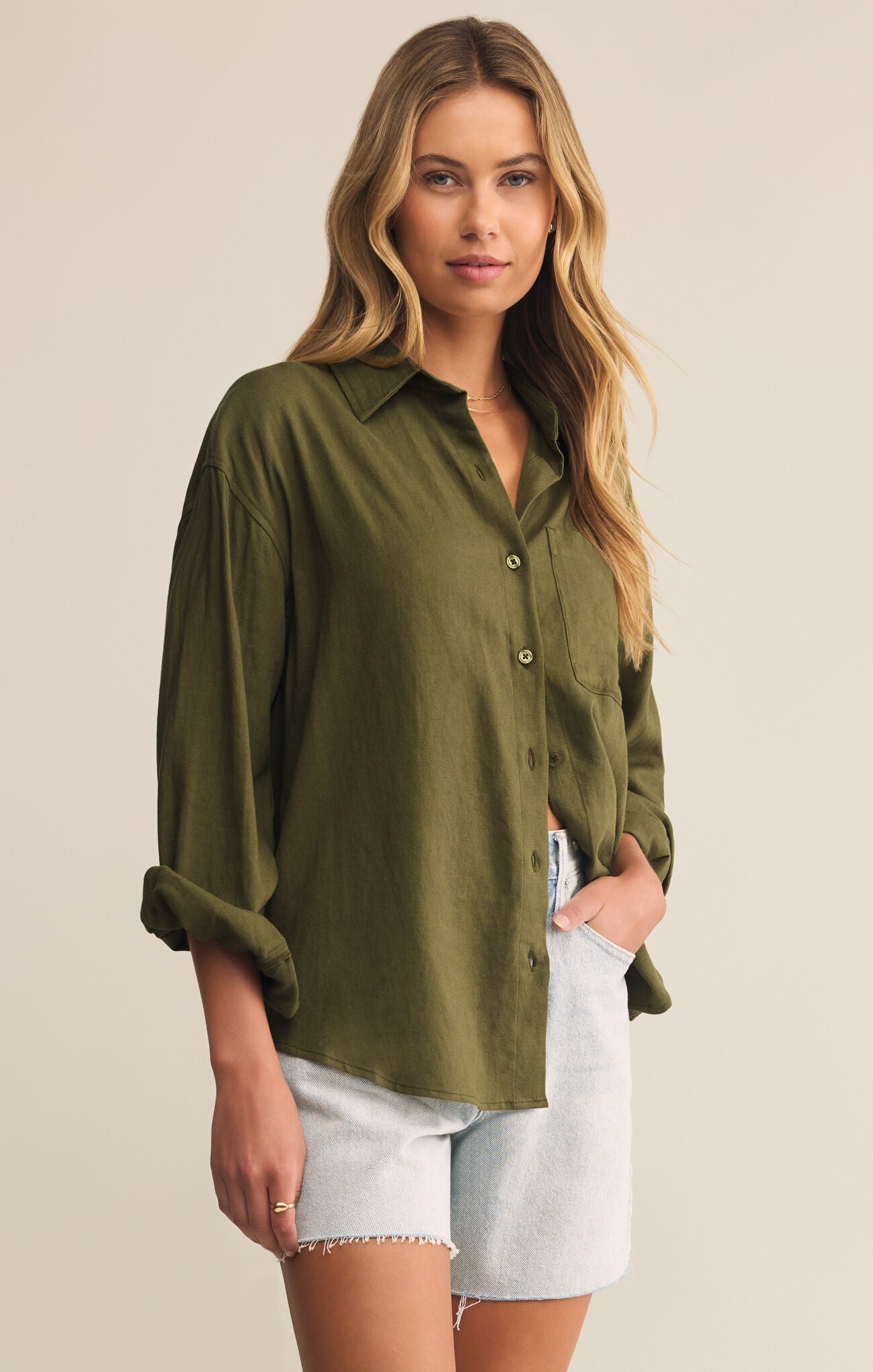 Alfie Button Up Shirt-Casual Tops-Happy on Main