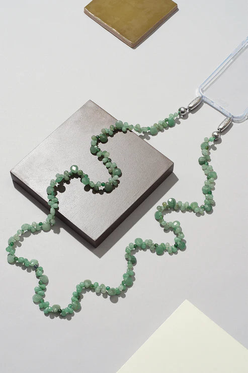Faceted Gemstone Crossbody - Aventurine-Ossa-Happy on Main