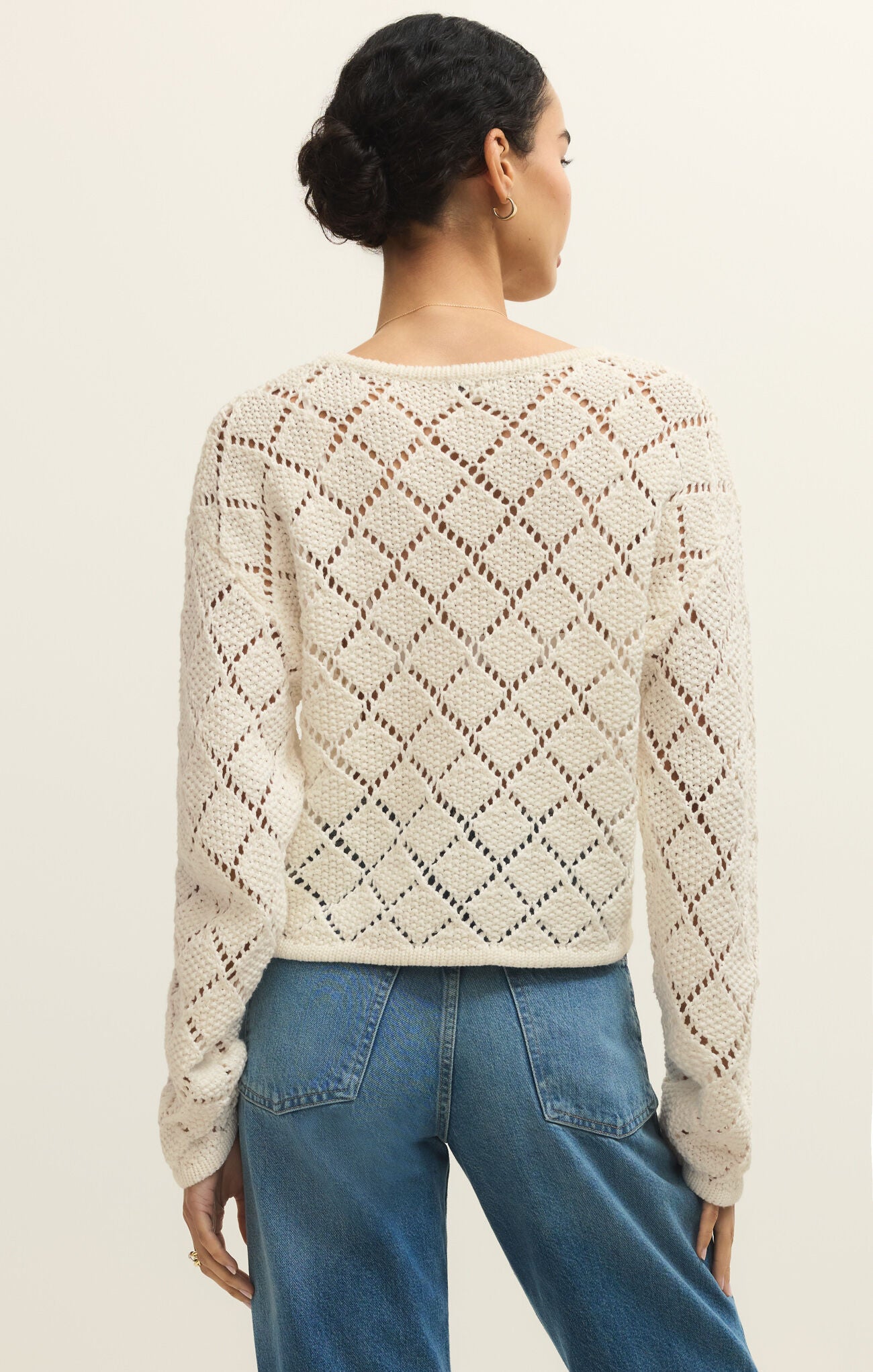 Hullen Crochet Sweater-Z Supply-Happy on Main