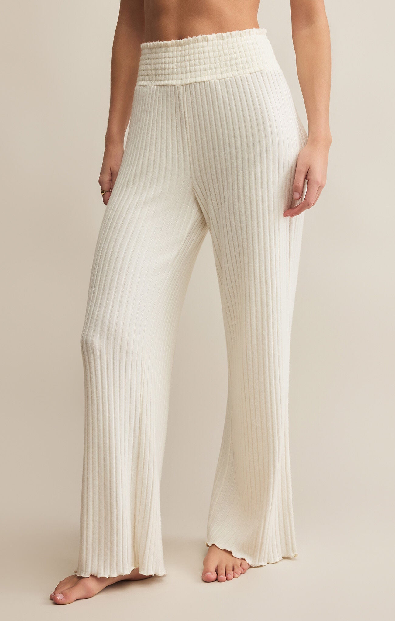 Dawn Smocked Rib Pant-Z Supply-Happy on Main