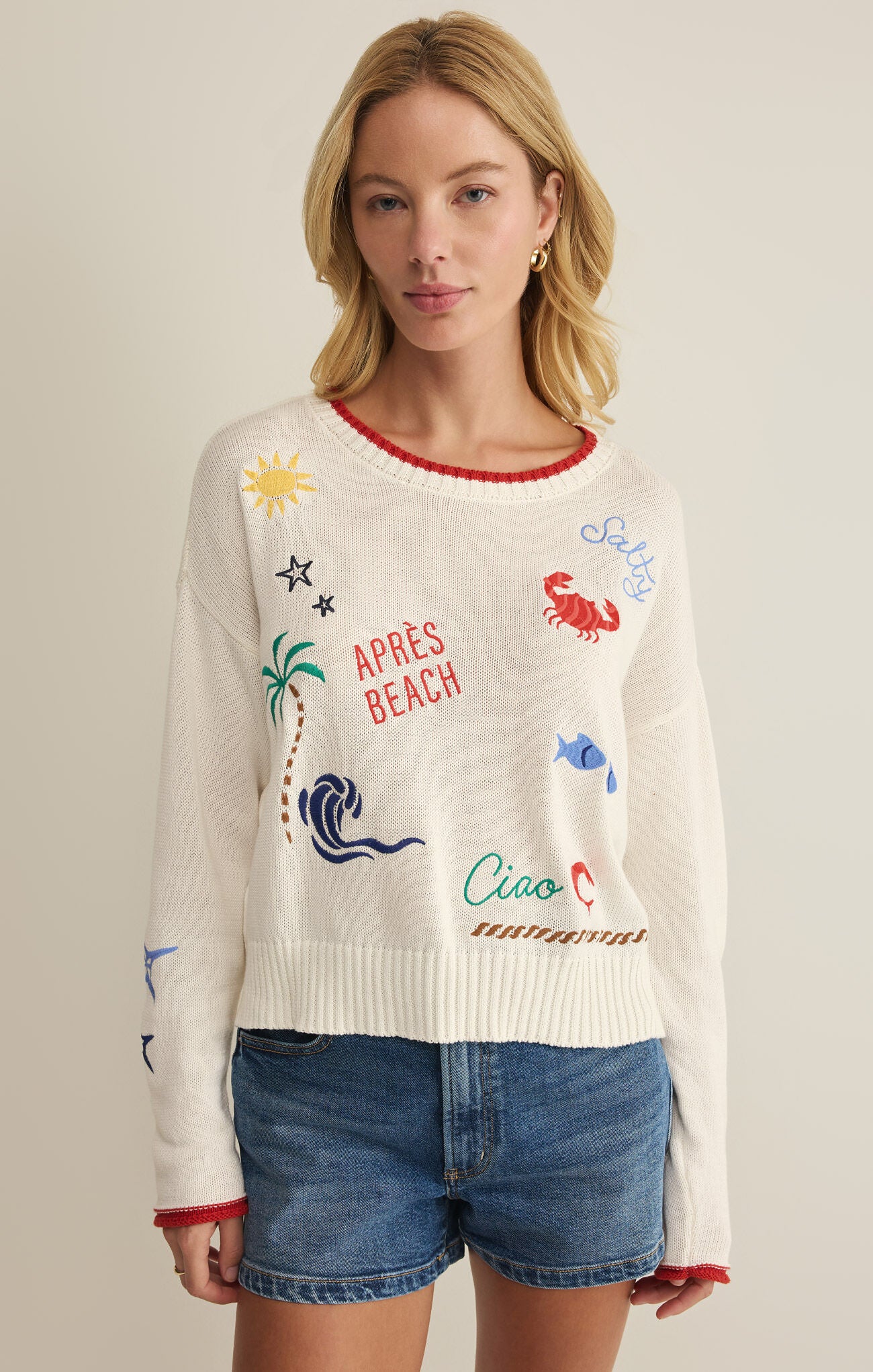 Seas The Day Sienna - Sweater Multi-Z Supply-Happy on Main