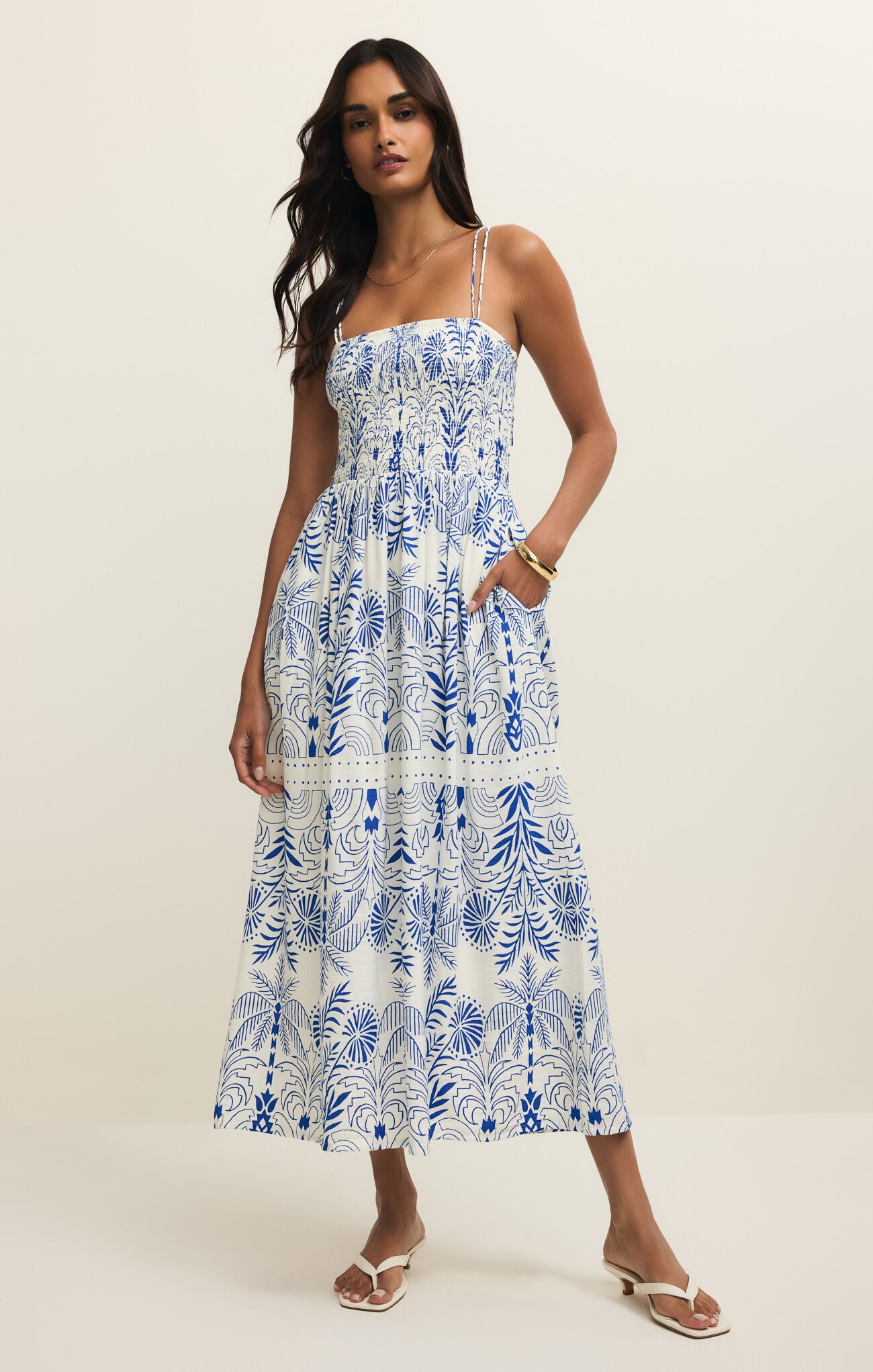 Nadine Palm Maxi Dress-Z Supply-Happy on Main