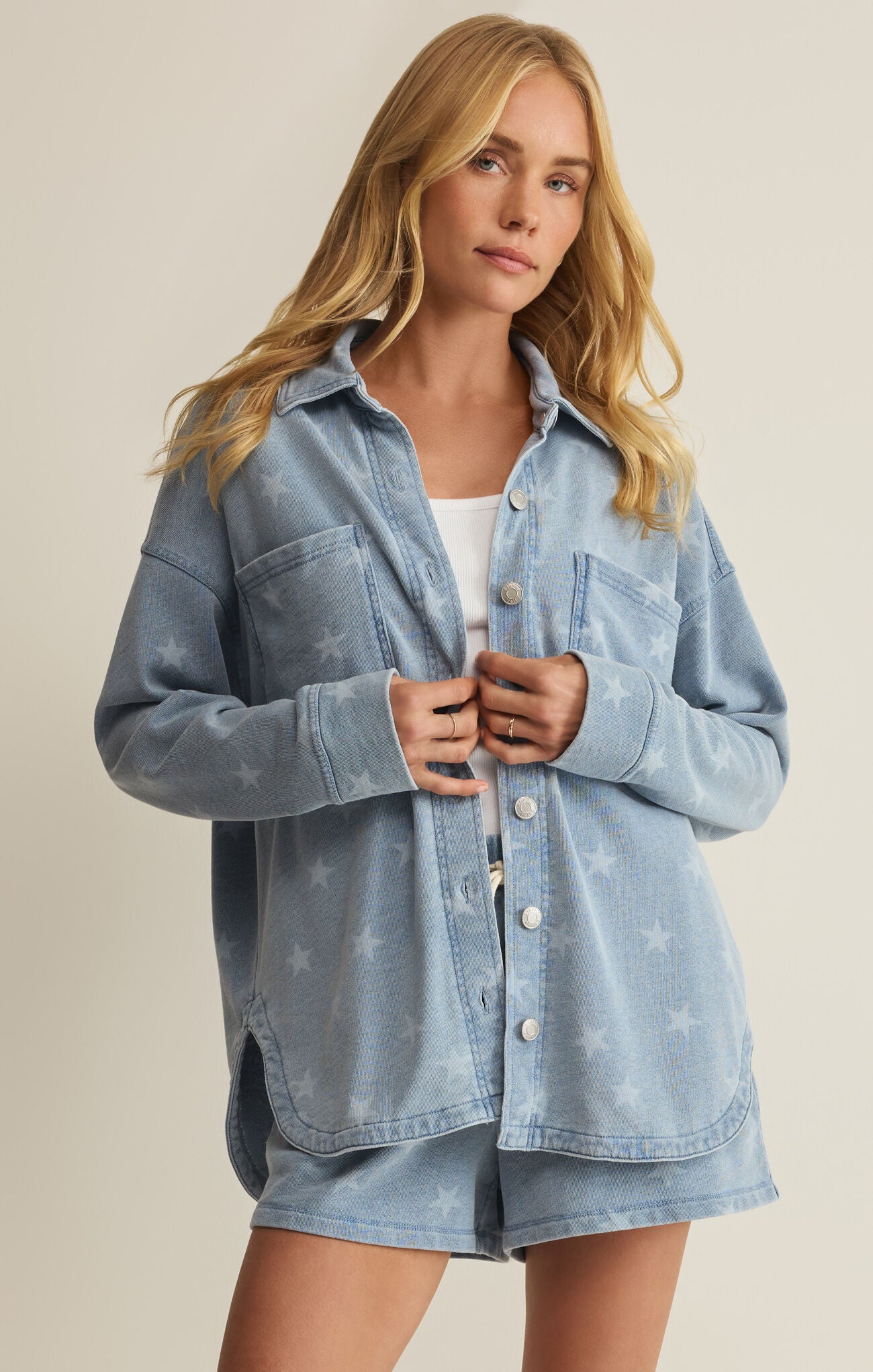 All Day Knit Star Jacket - Ocean Air Indigo-Z Supply-Happy on Main