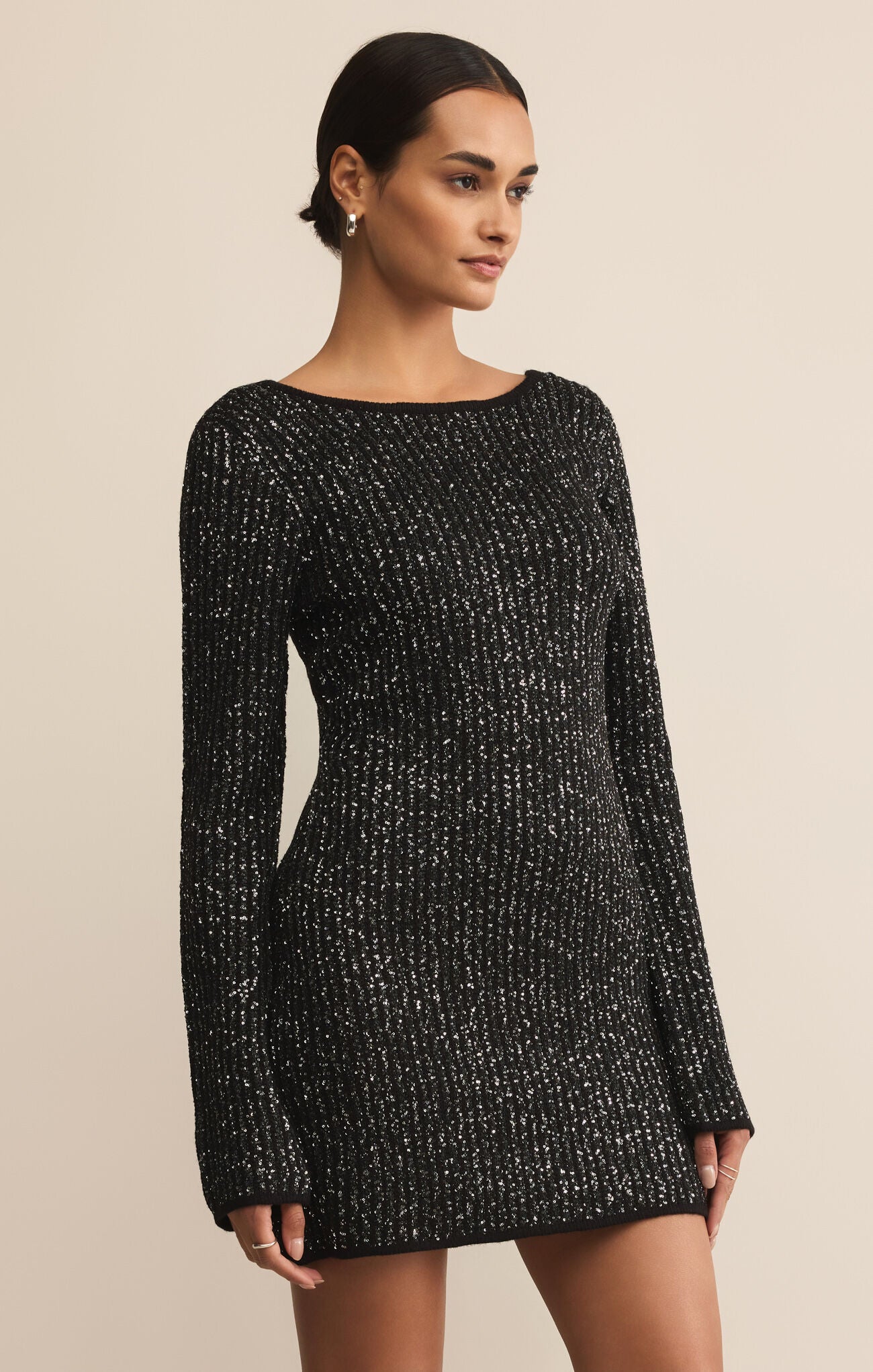 La Marca Sequin Mini Dress-Casual Dresses-Happy on Main